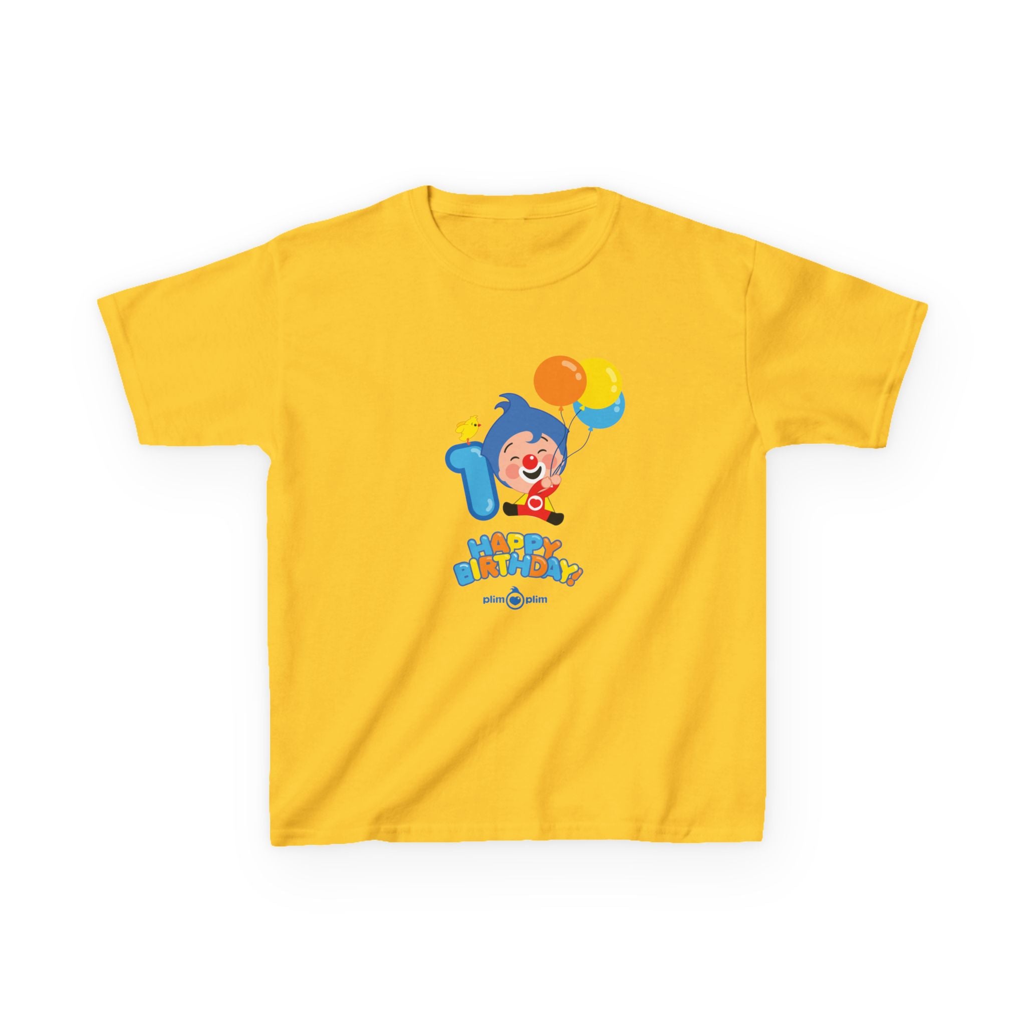 Plim Plim Camiseta para Niños de Algodón Grueso Cumple 1