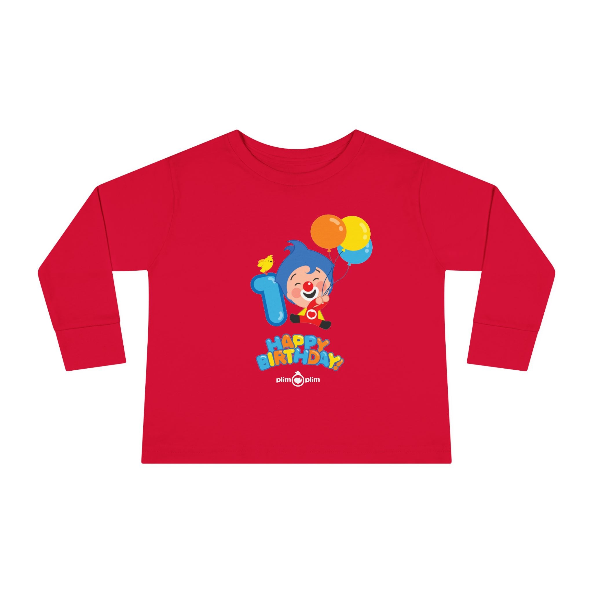 Plim Plim Camiseta Manga Larga de Niños Cumple 1