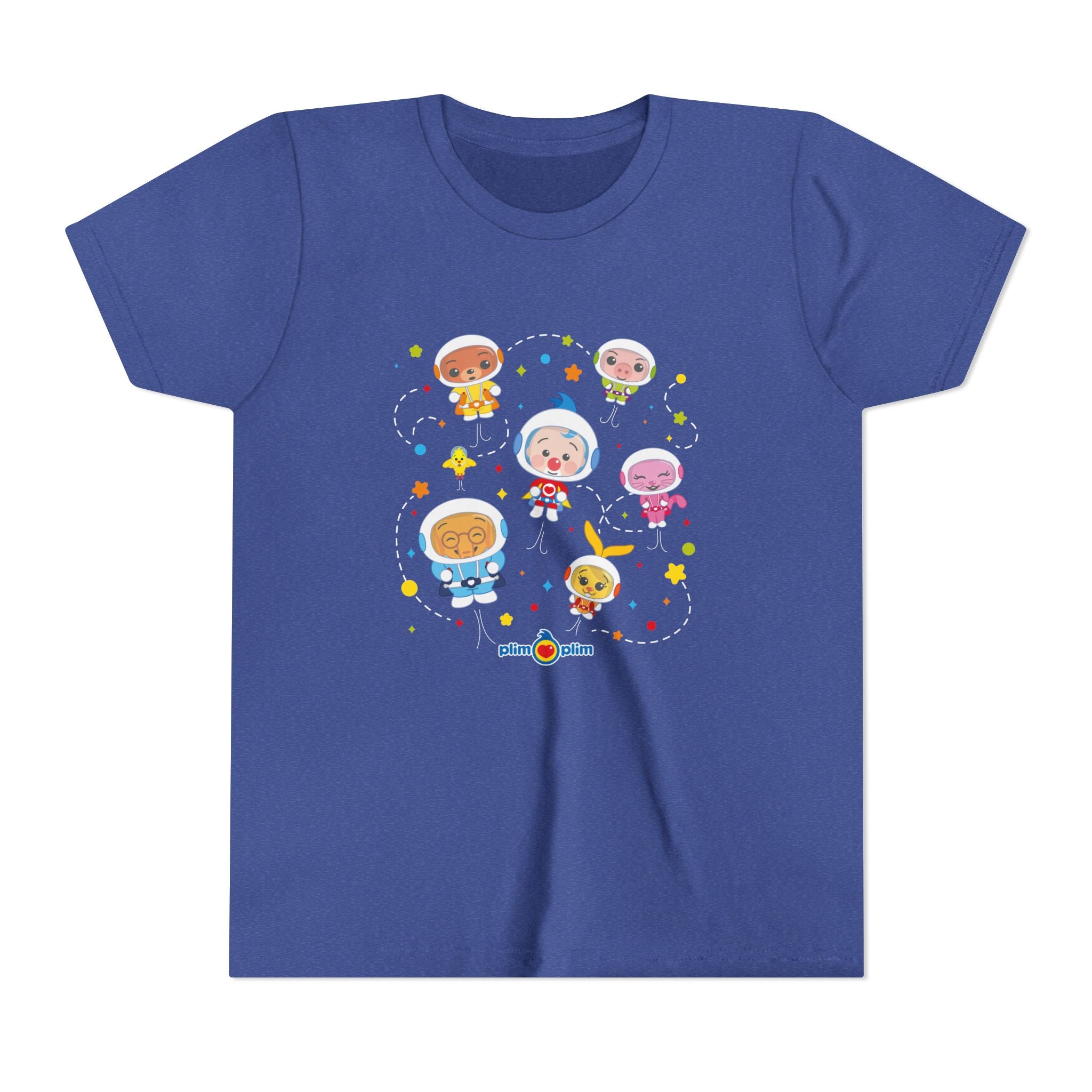 Plim Plim Camiseta Juvenil de Manga Corta Astronautas
