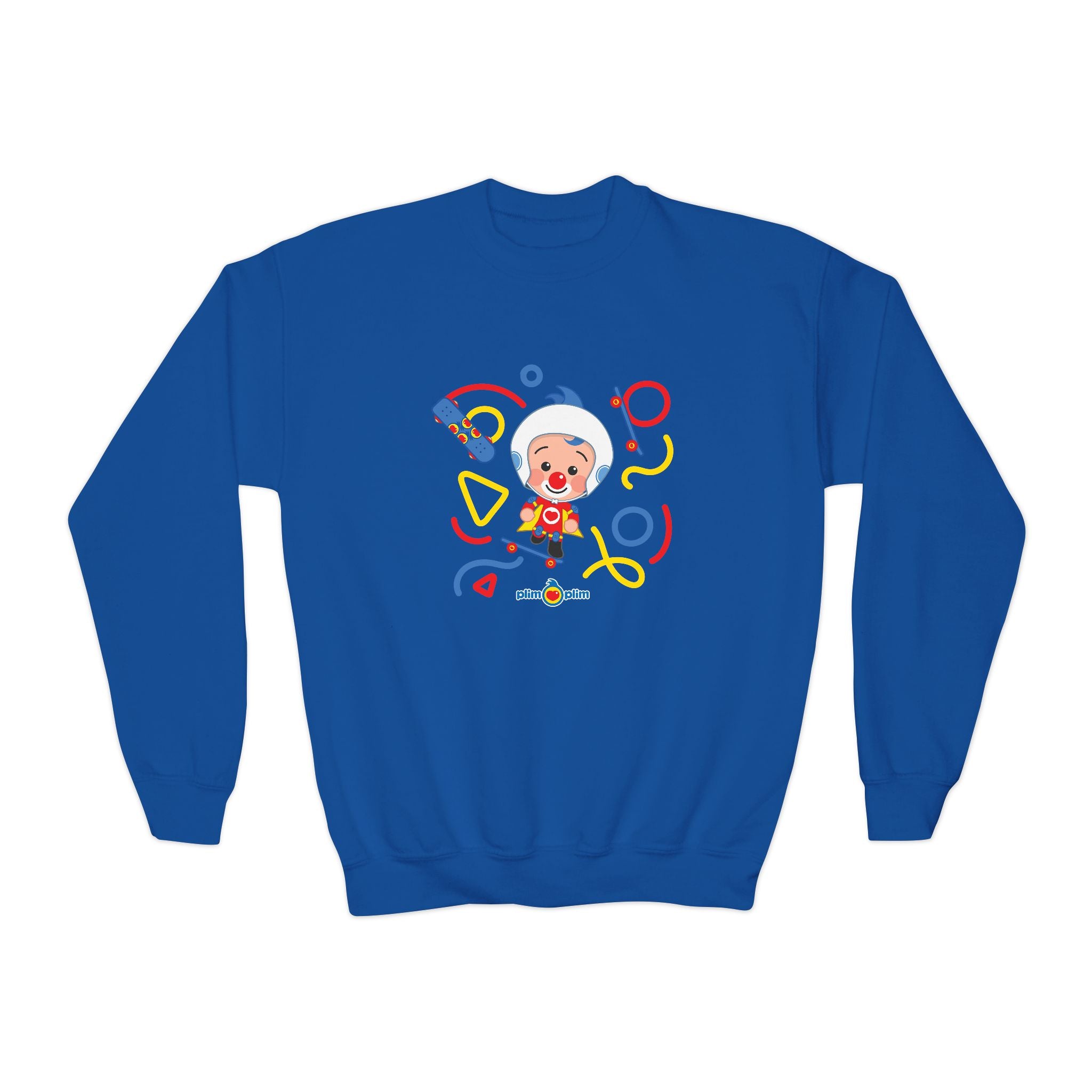 Plim Plim Sudadera Juvenil de Cuello Redondo Patineta