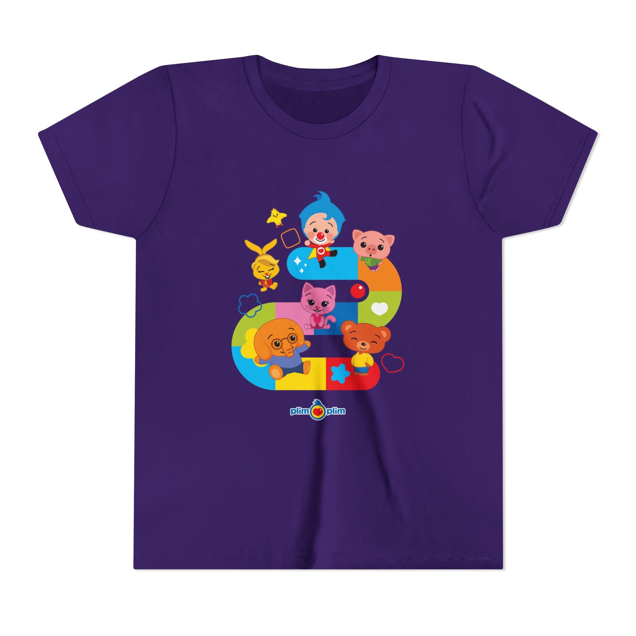 Plim Plim Camiseta Juvenil de Manga Corta Juego
