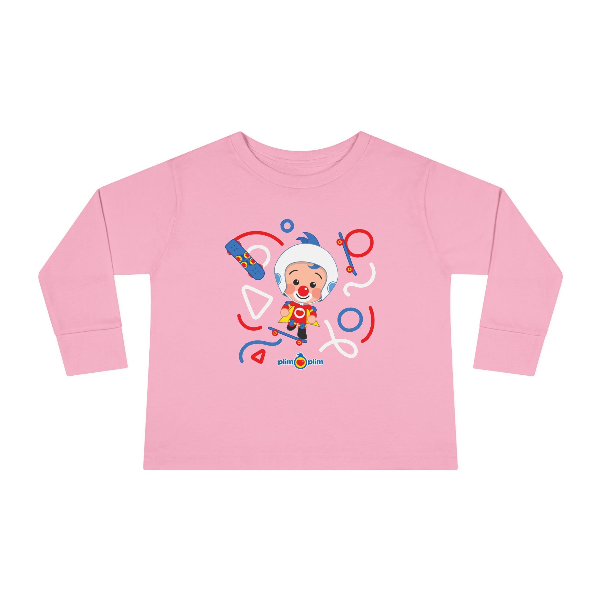 Plim Plim Camiseta Manga Larga de Niños Patineta