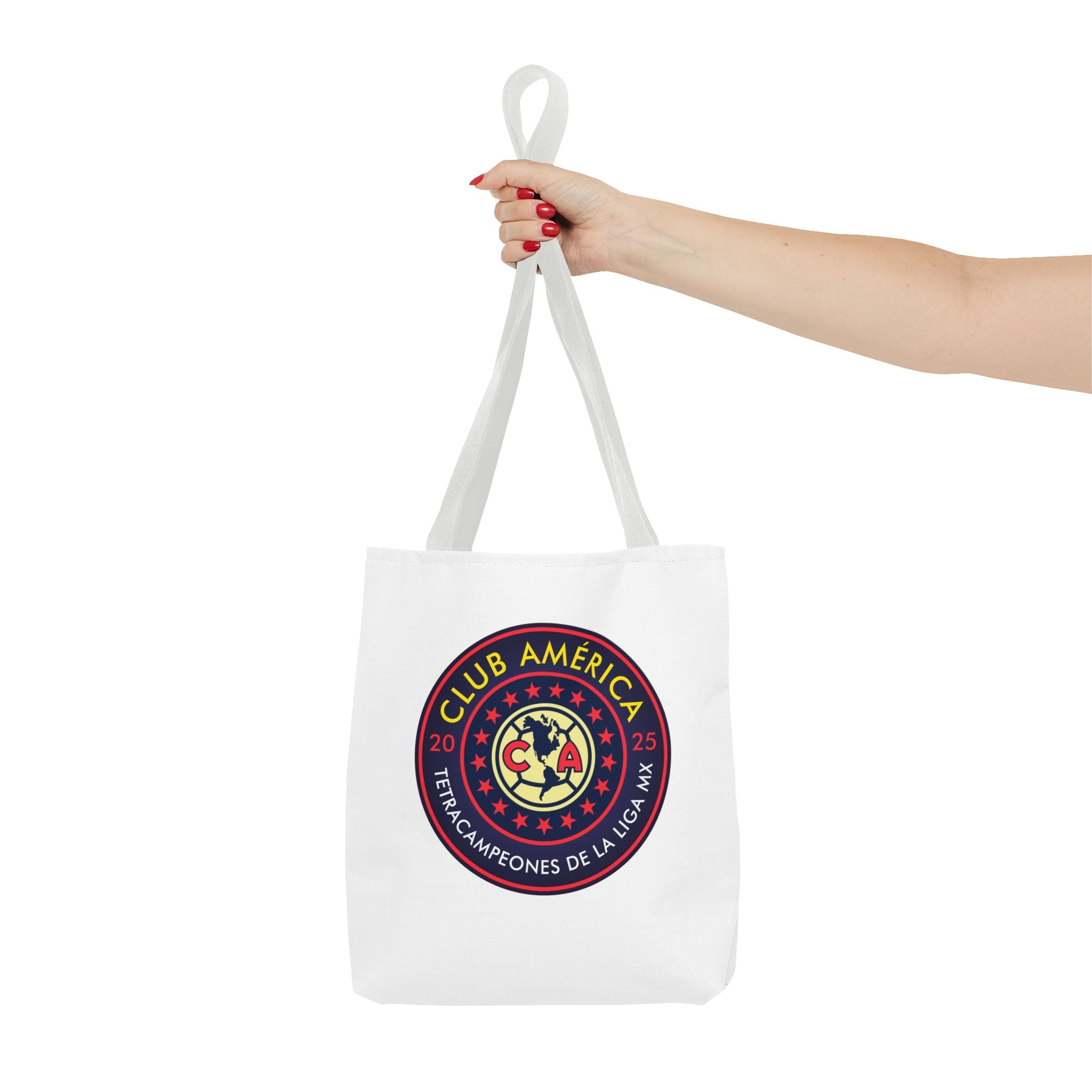 Club América Tetracampeones Tote Bag - Iconic Crest and Bold Lettering