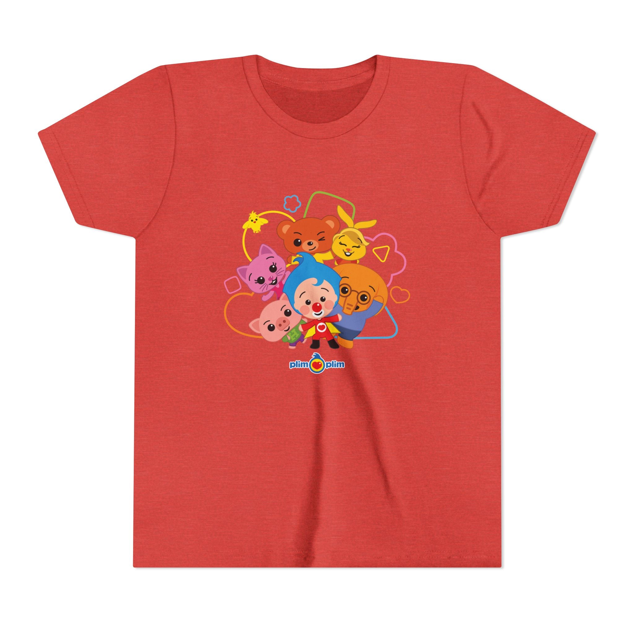 Plim Plim Camiseta Juvenil de Manga Corta Amigos