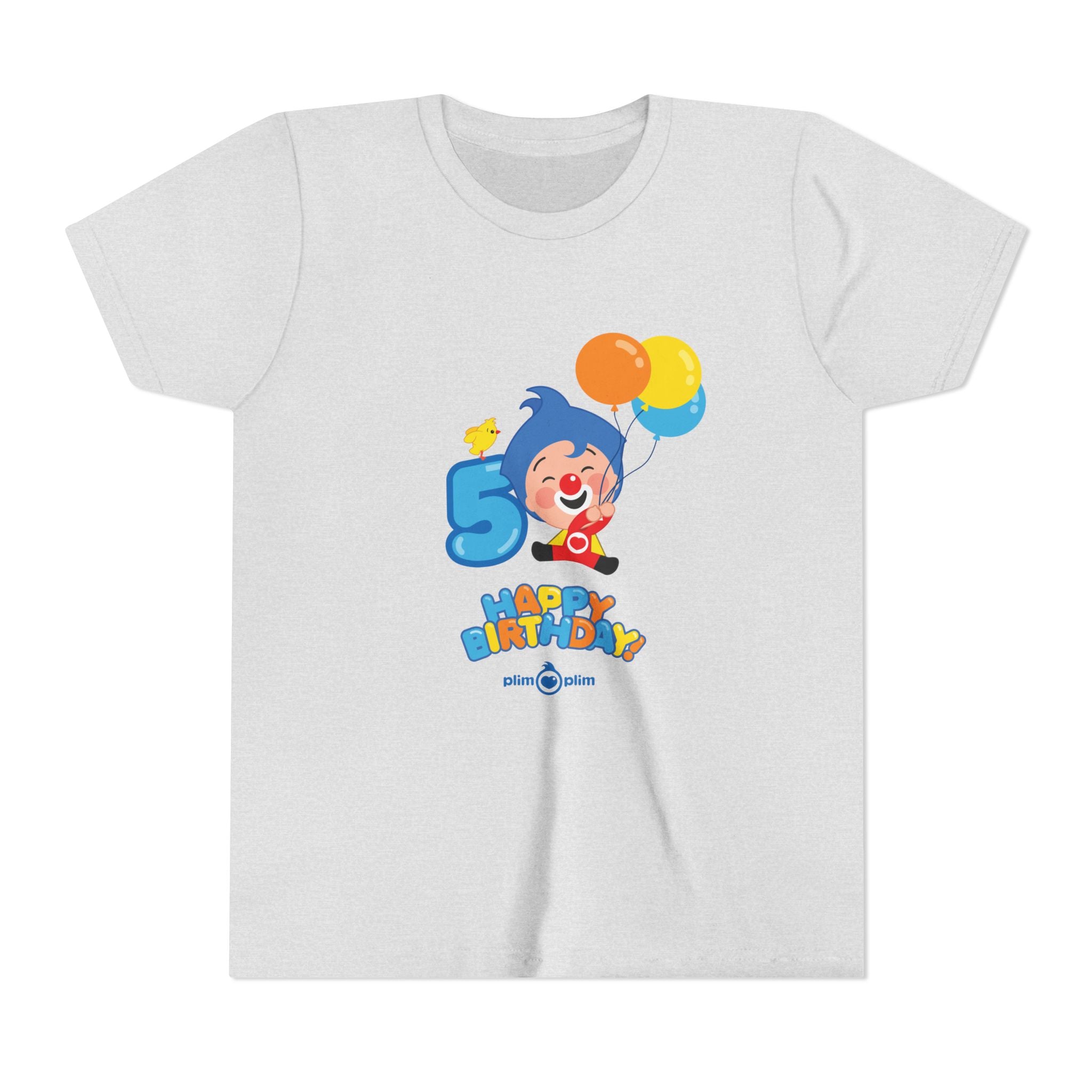 Plim Plim Camiseta Juvenil de Manga Corta Cumple 5