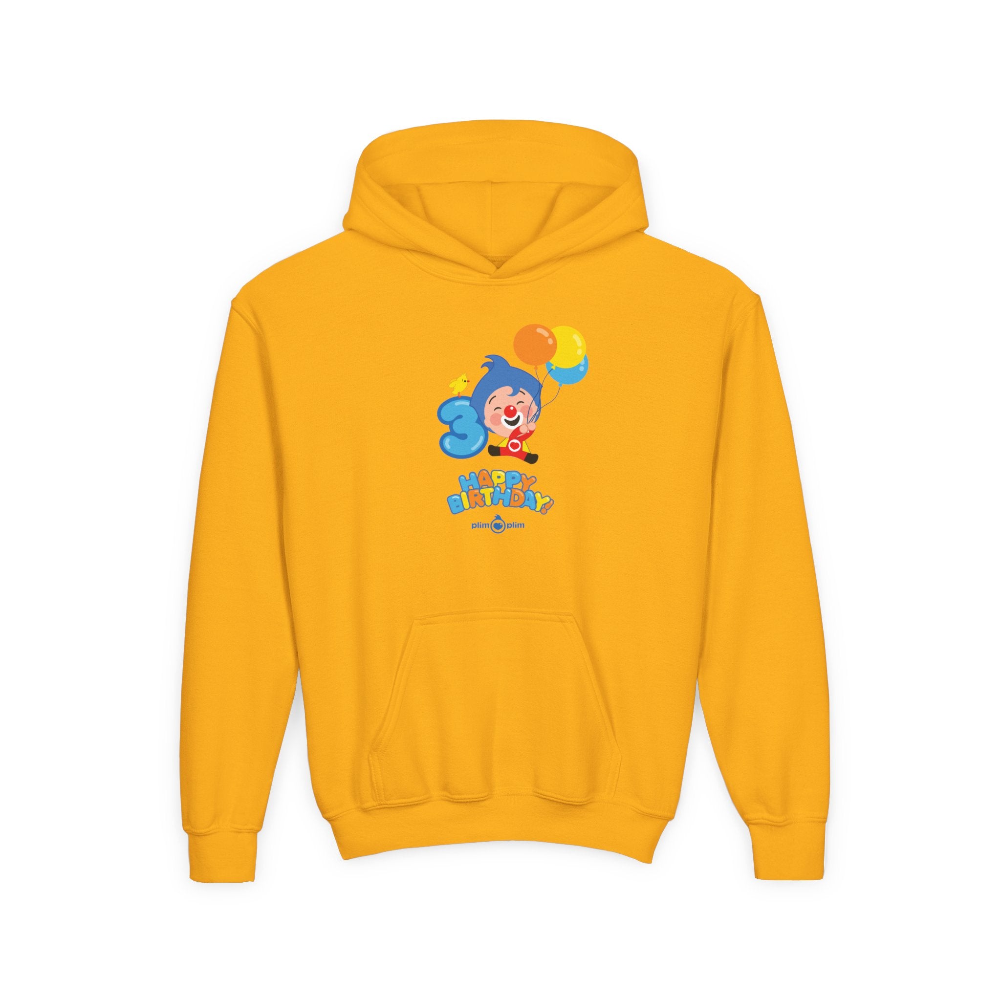 Plim Plim Sudadera de Niños con Capucha Cumple 3