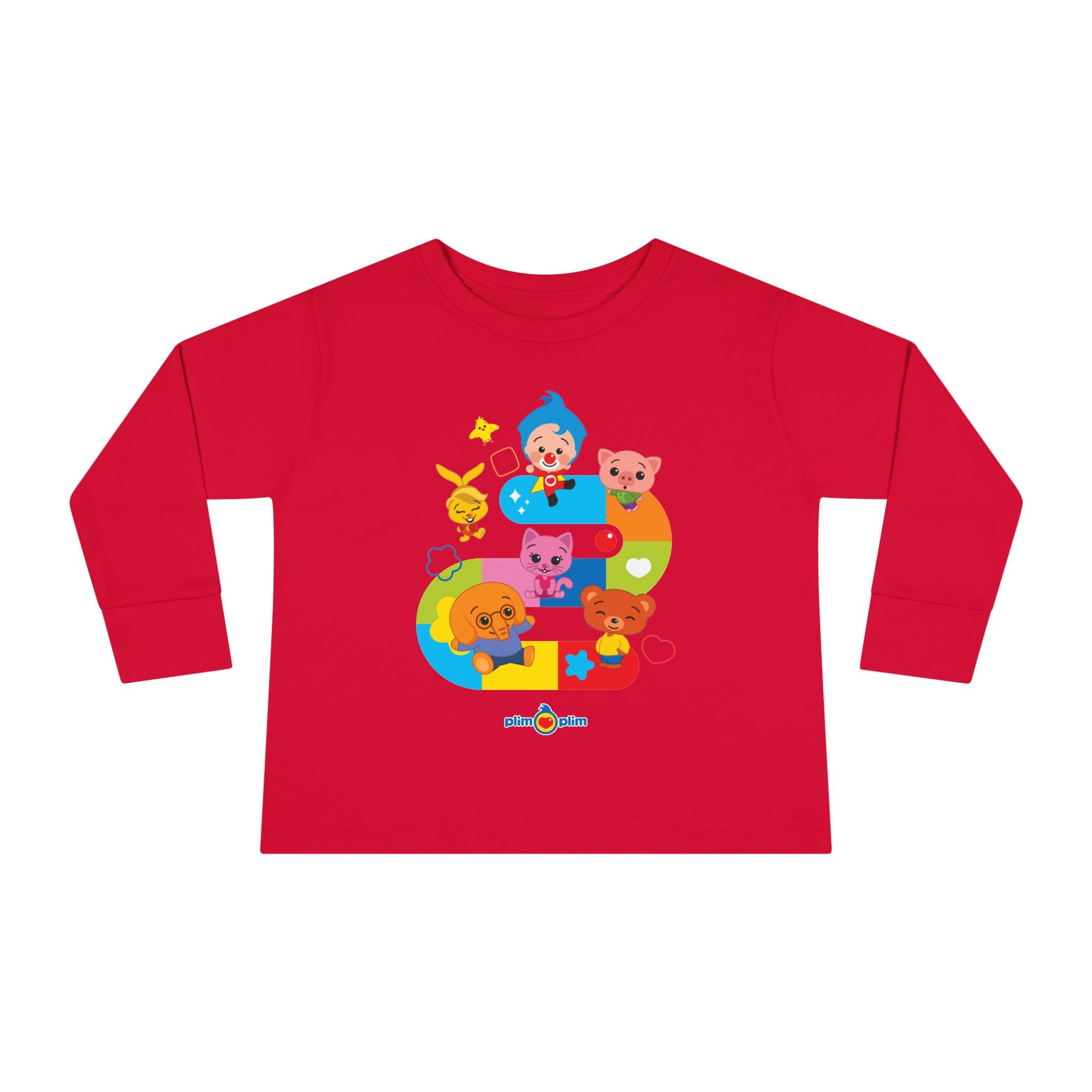Plim Plim Camiseta Manga Larga de Niños Juego
