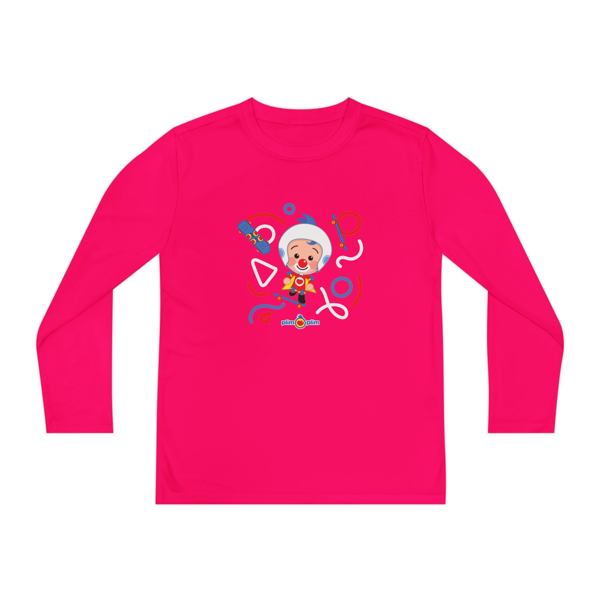 Plim Plim Camiseta Juvenil Manga Larga Patineta