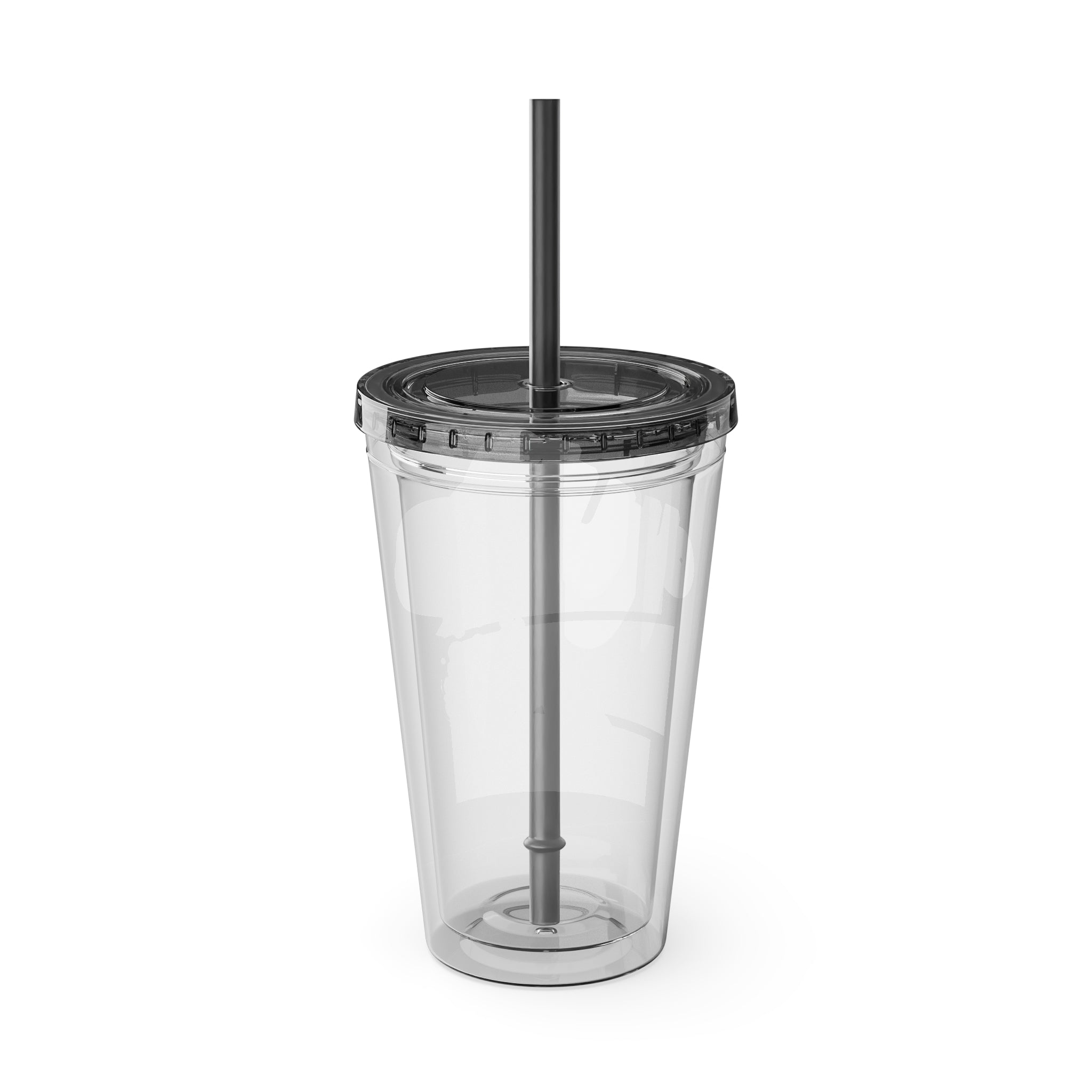 Mikecrack Acrylic Tumbler with Straw