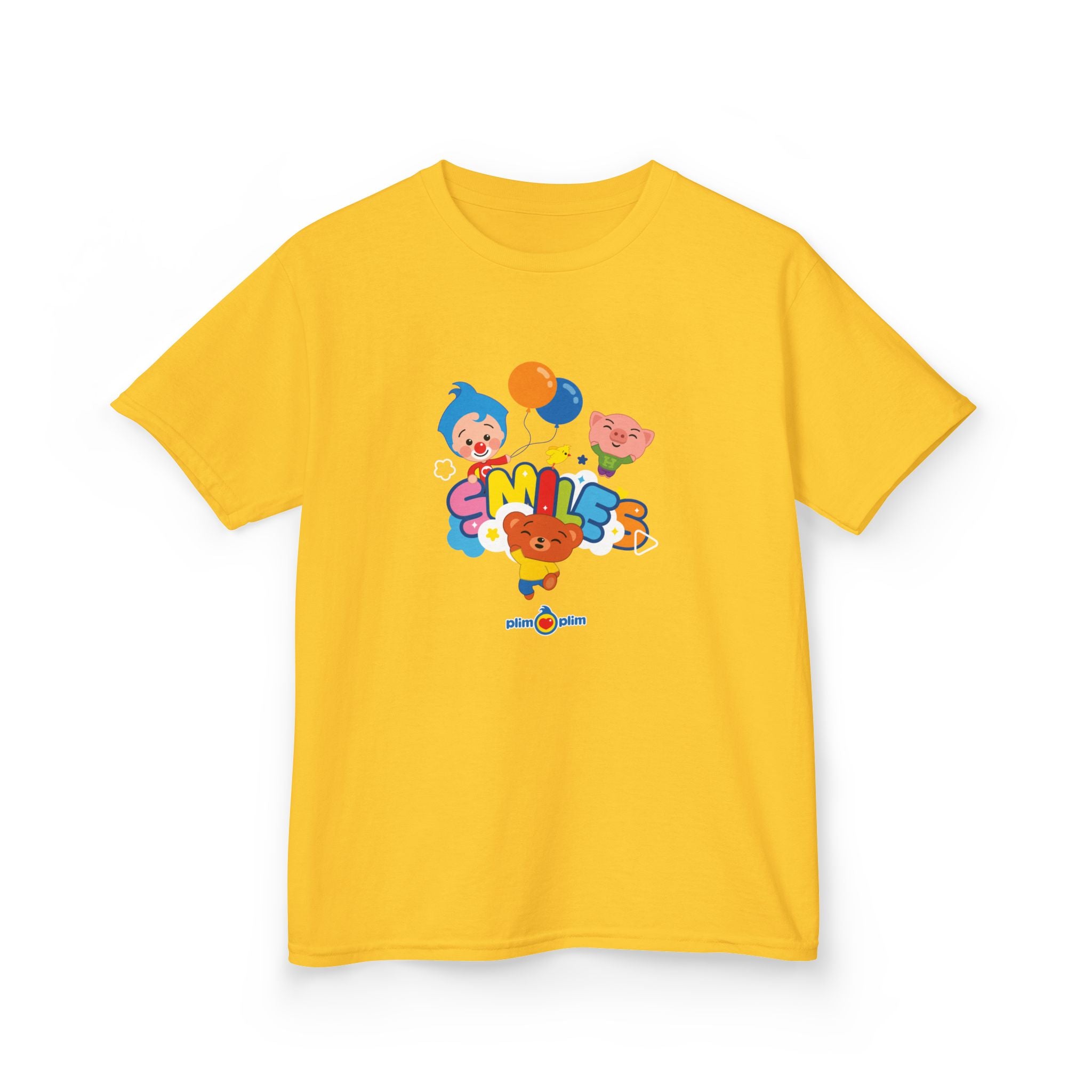 Plim Plim Camiseta para Niños de Algodón Grueso Smiles