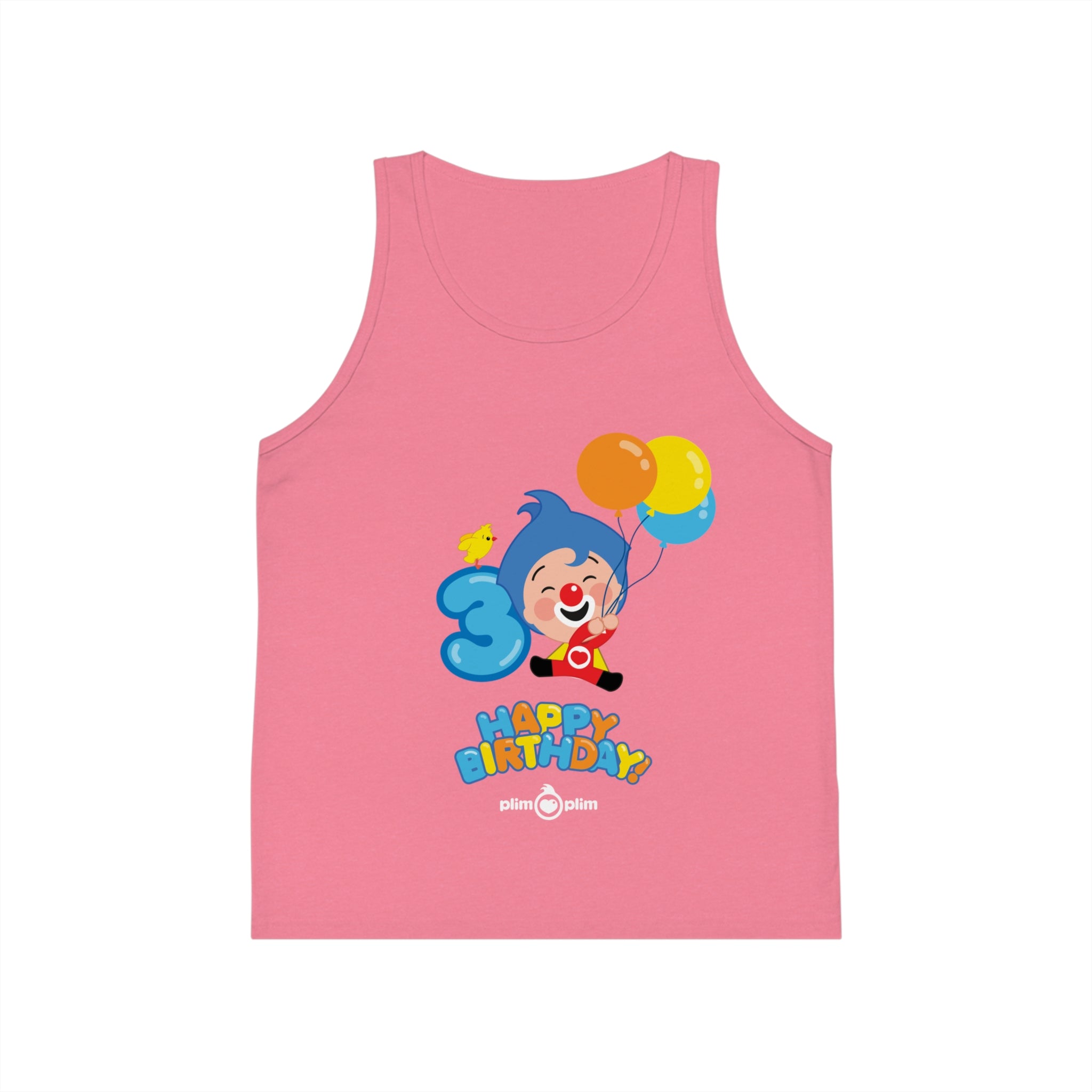 Plim Plim Camiseta de Tirantes de Niños Cumple 3