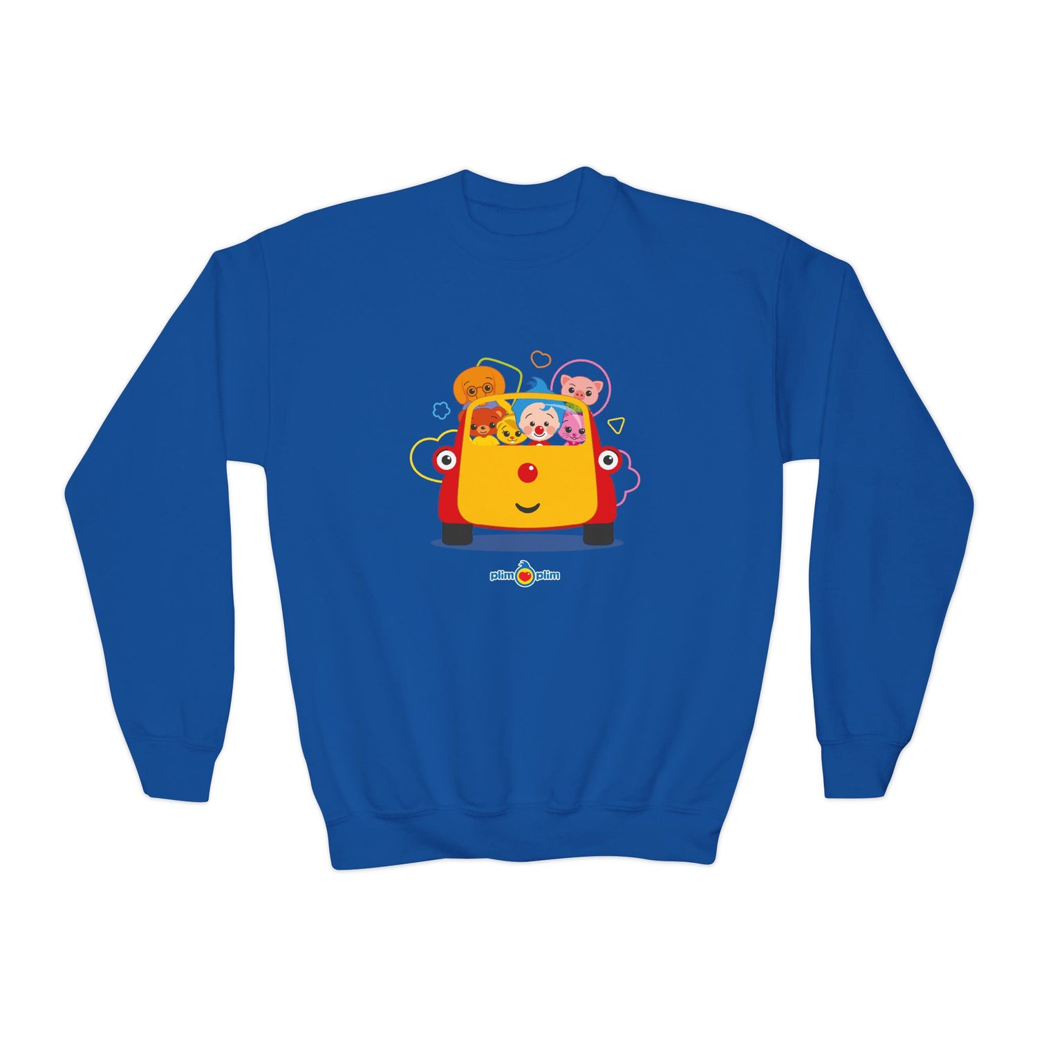 Plim Plim Sudadera Juvenil de Cuello Redondo Todos con Tuni