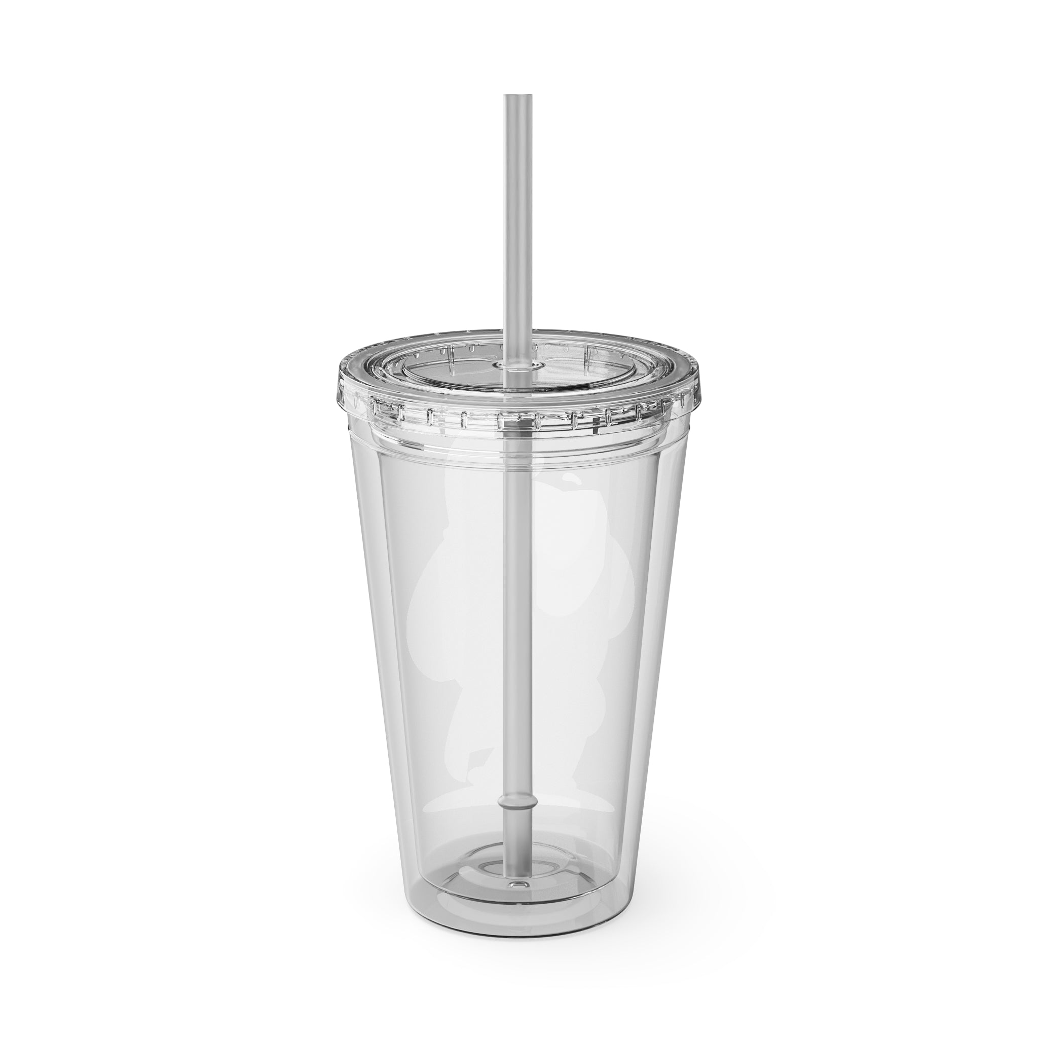 Mikecrack Acrylic Tumbler with Straw
