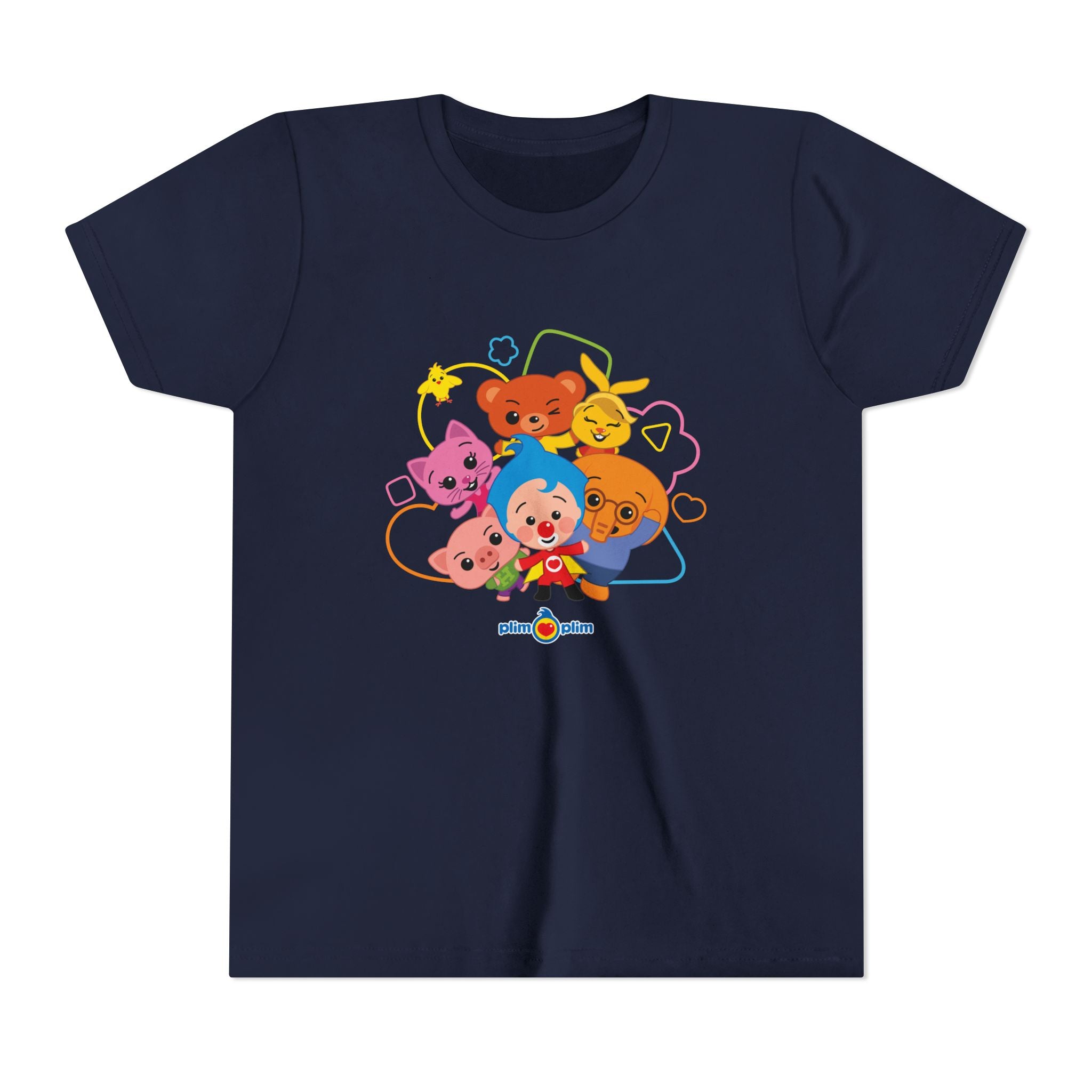Plim Plim Camiseta Juvenil de Manga Corta Amigos