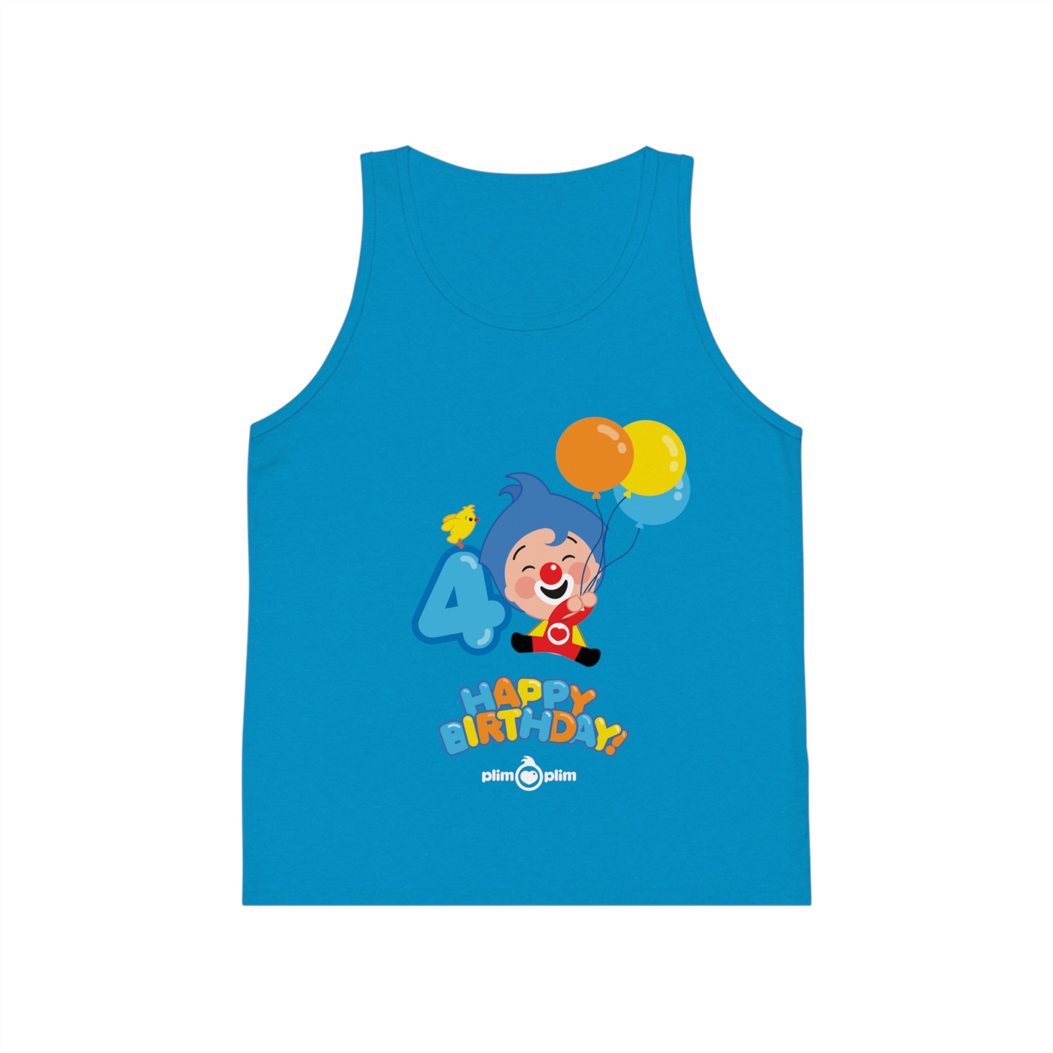 Plim Plim Camiseta de Tirantes de Niños Cumple 4