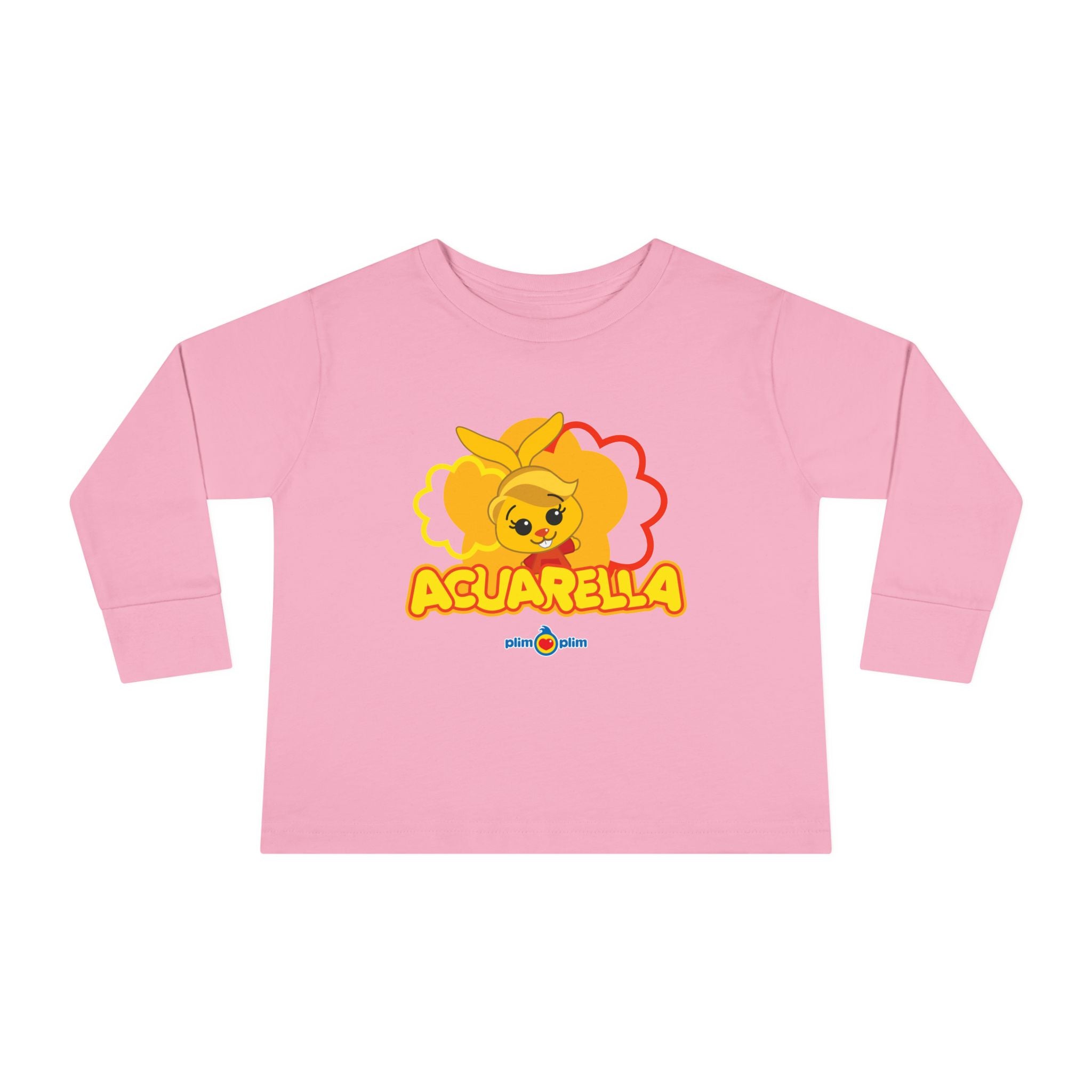 Plim Plim Camiseta Manga Larga de Niños Acuarella