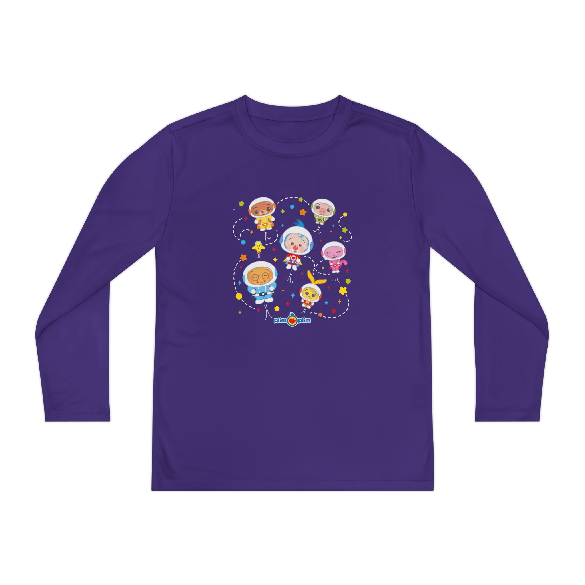 Plim Plim Camiseta Juvenil Manga Larga Astronautas