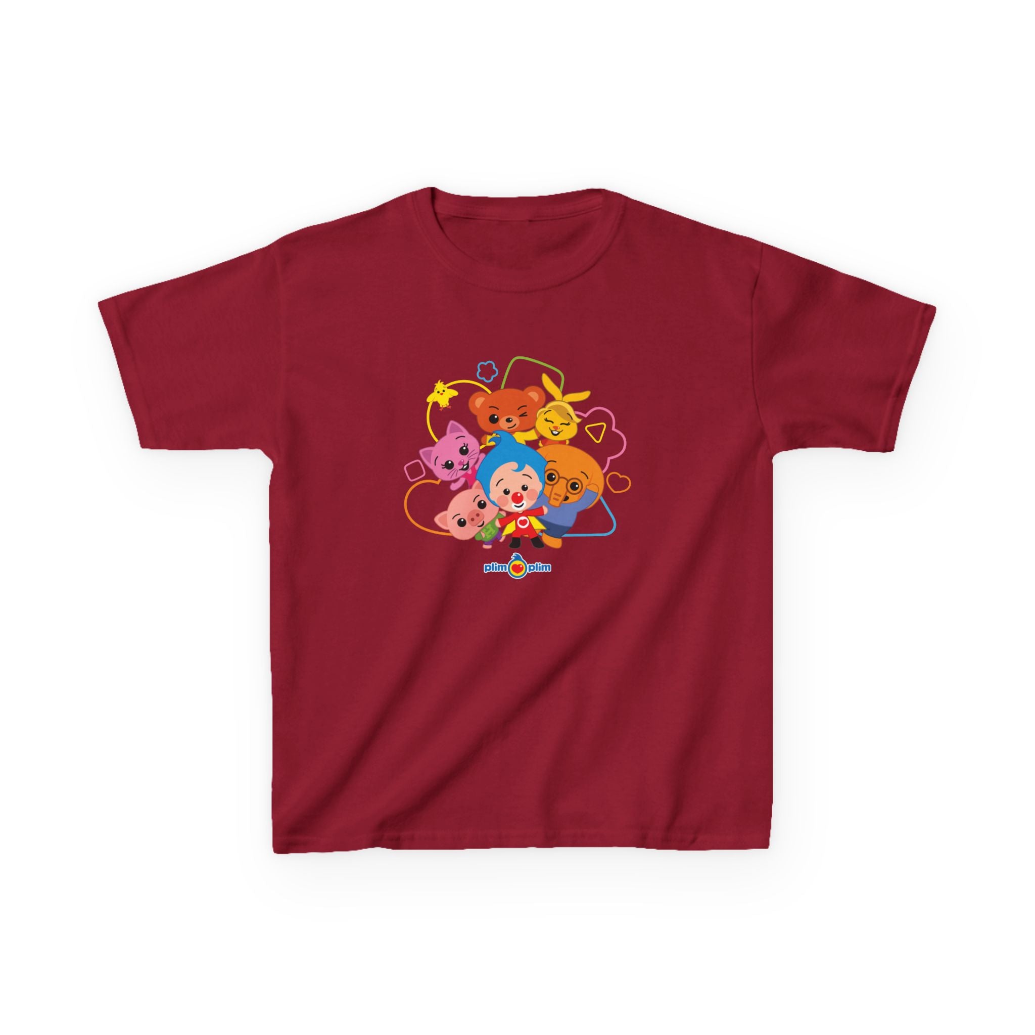 Plim Plim Camiseta para Niños de Algodón Grueso Amigos