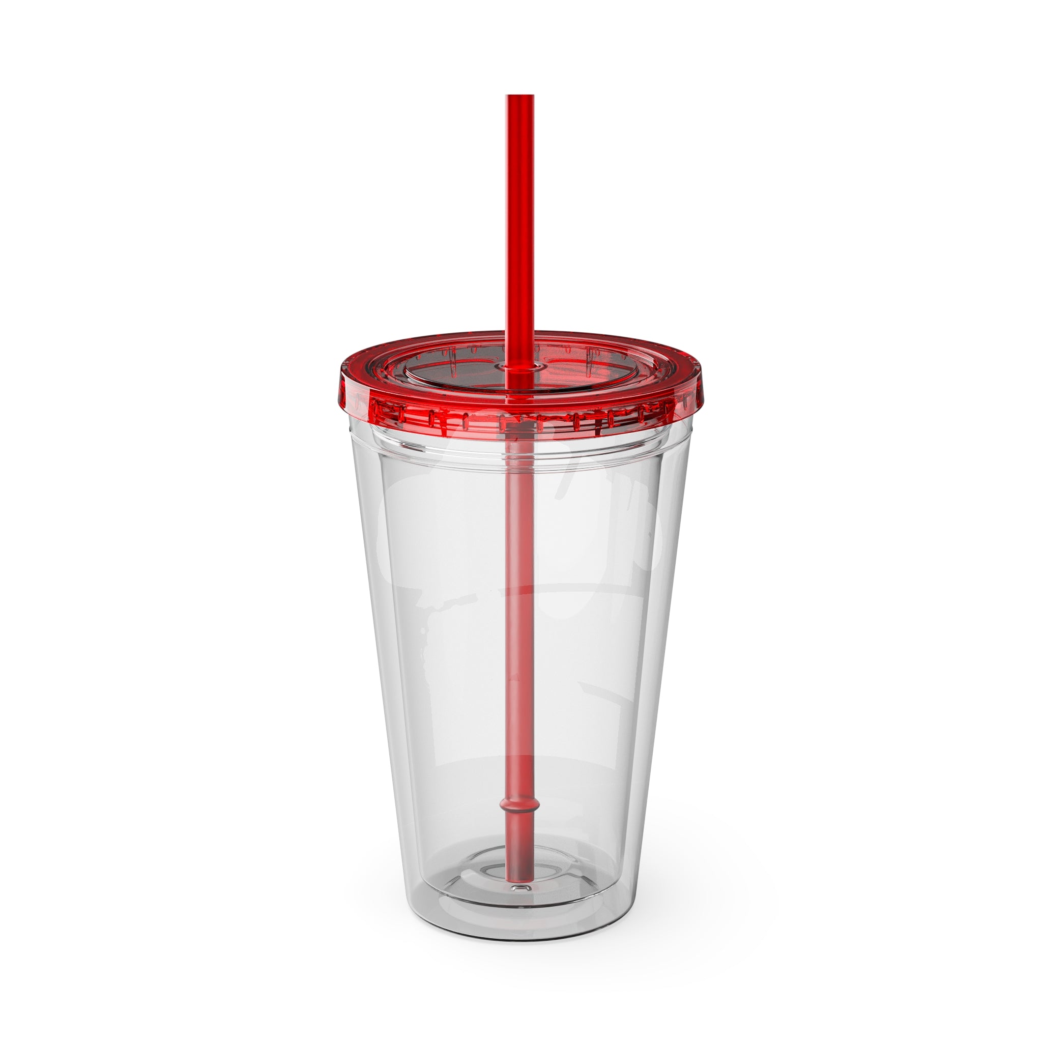 Mikecrack Acrylic Tumbler with Straw