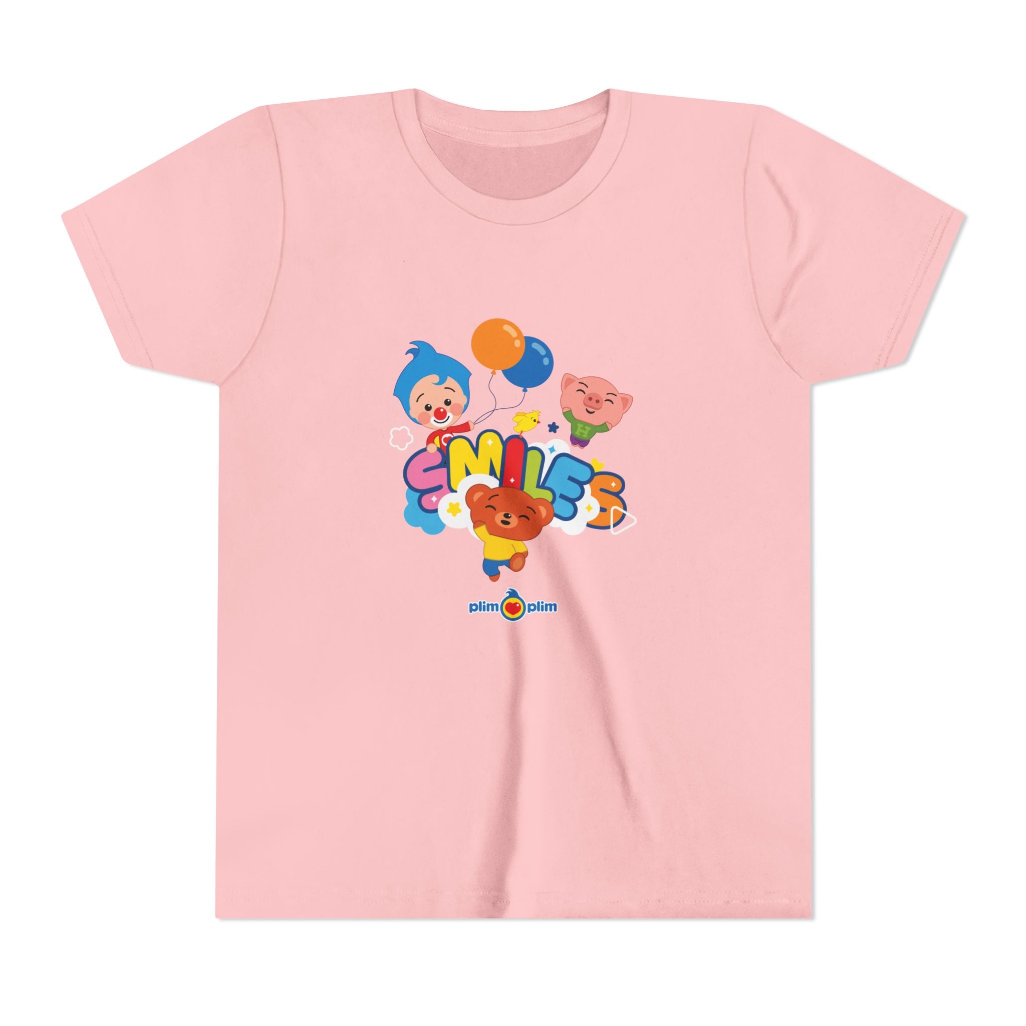 Plim Plim Camiseta Juvenil de Manga Corta Smiles