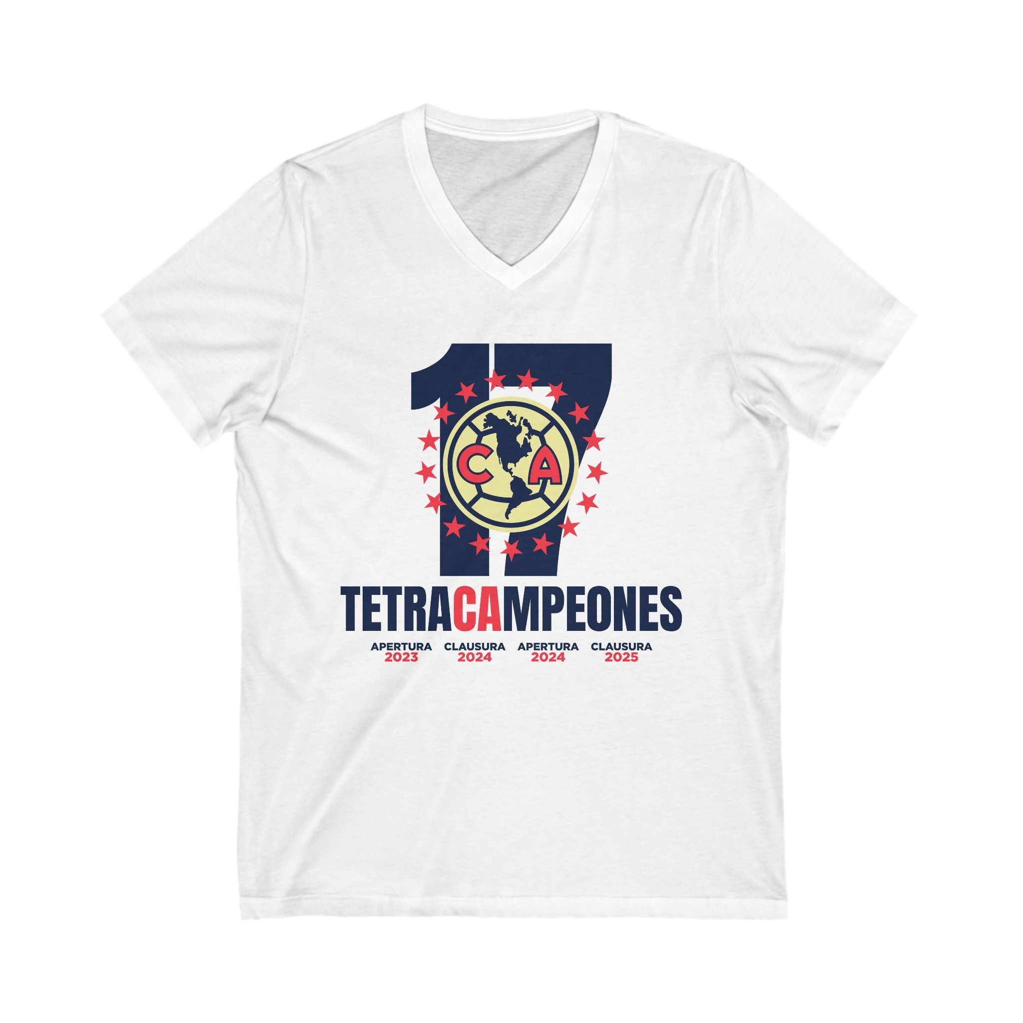 Club América Tetracampeones – V-Neck T-Shirt