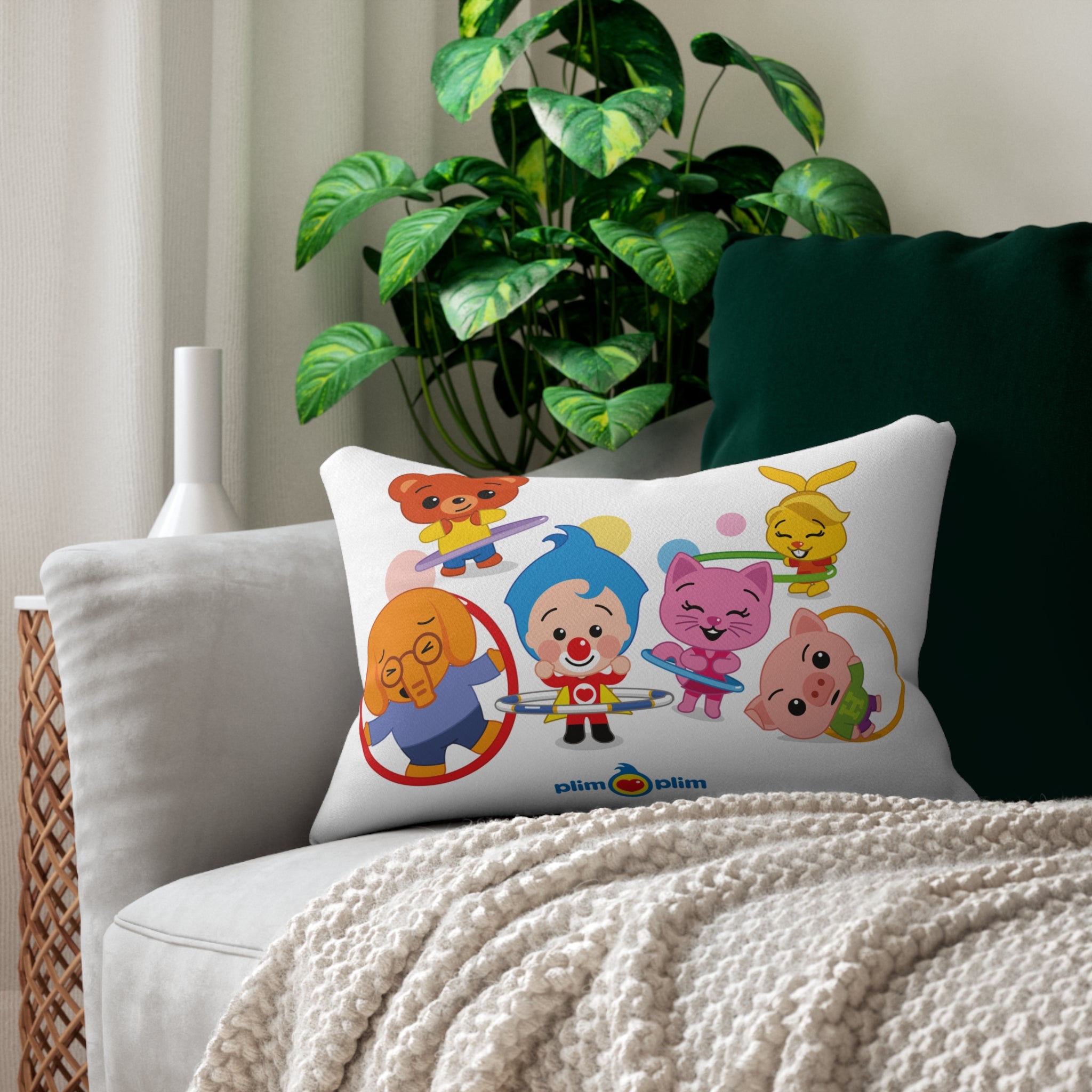 Spun Polyester Lumbar Pillow