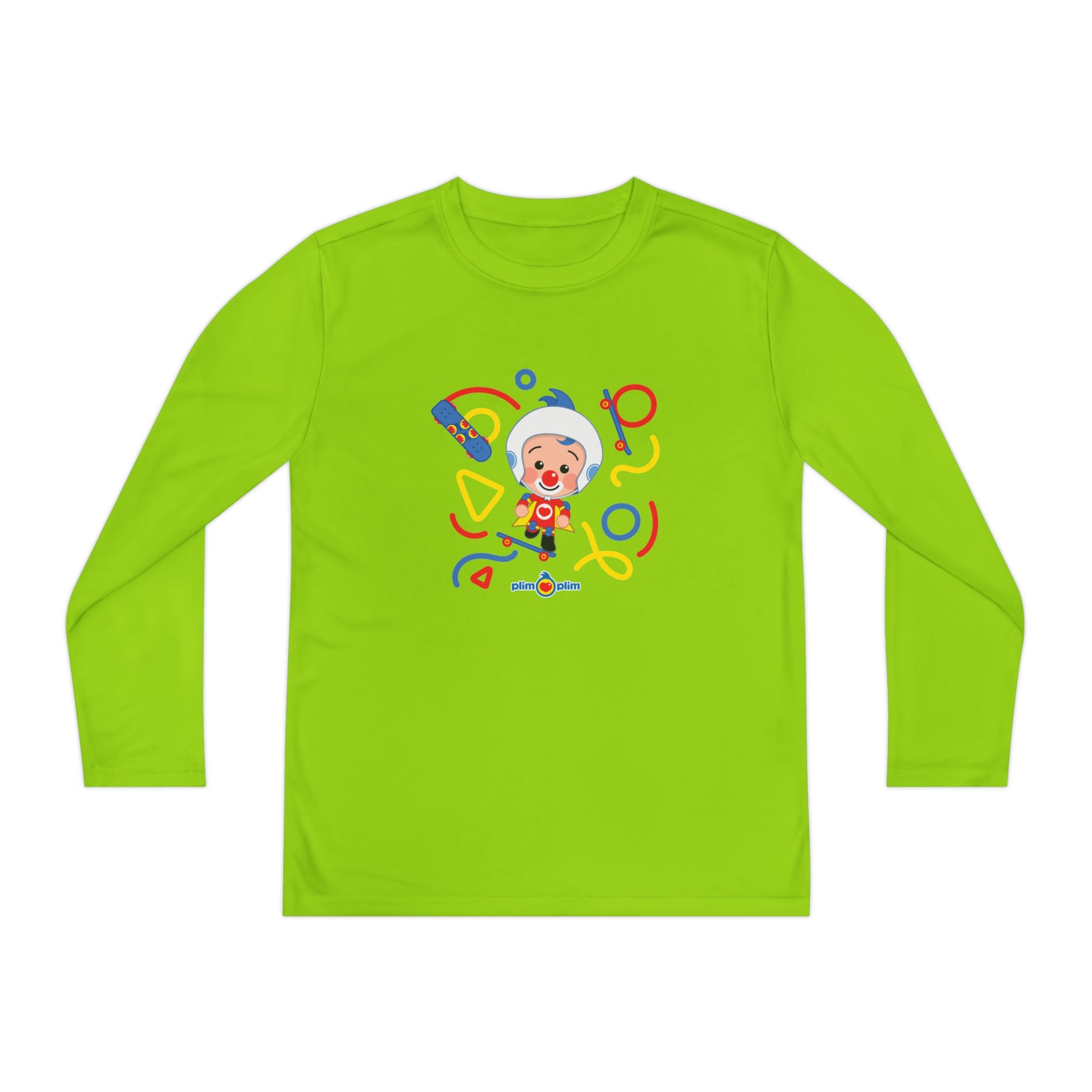 Plim Plim Camiseta Juvenil Manga Larga Patineta