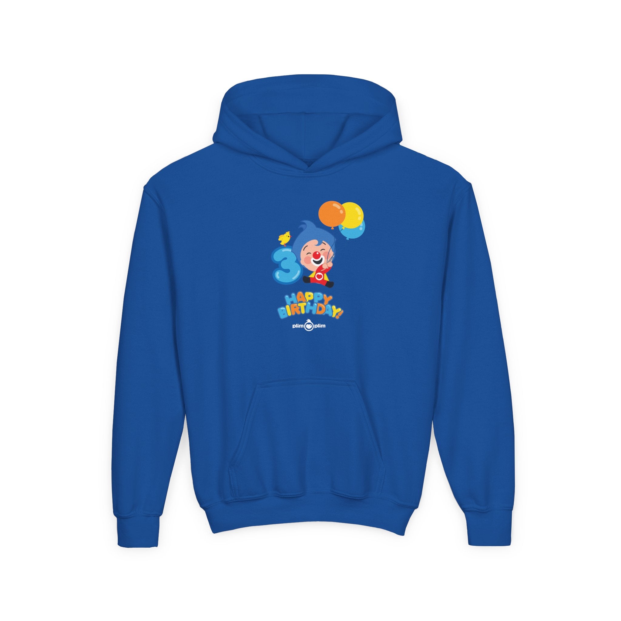 Plim Plim Sudadera de Niños con Capucha Cumple 3