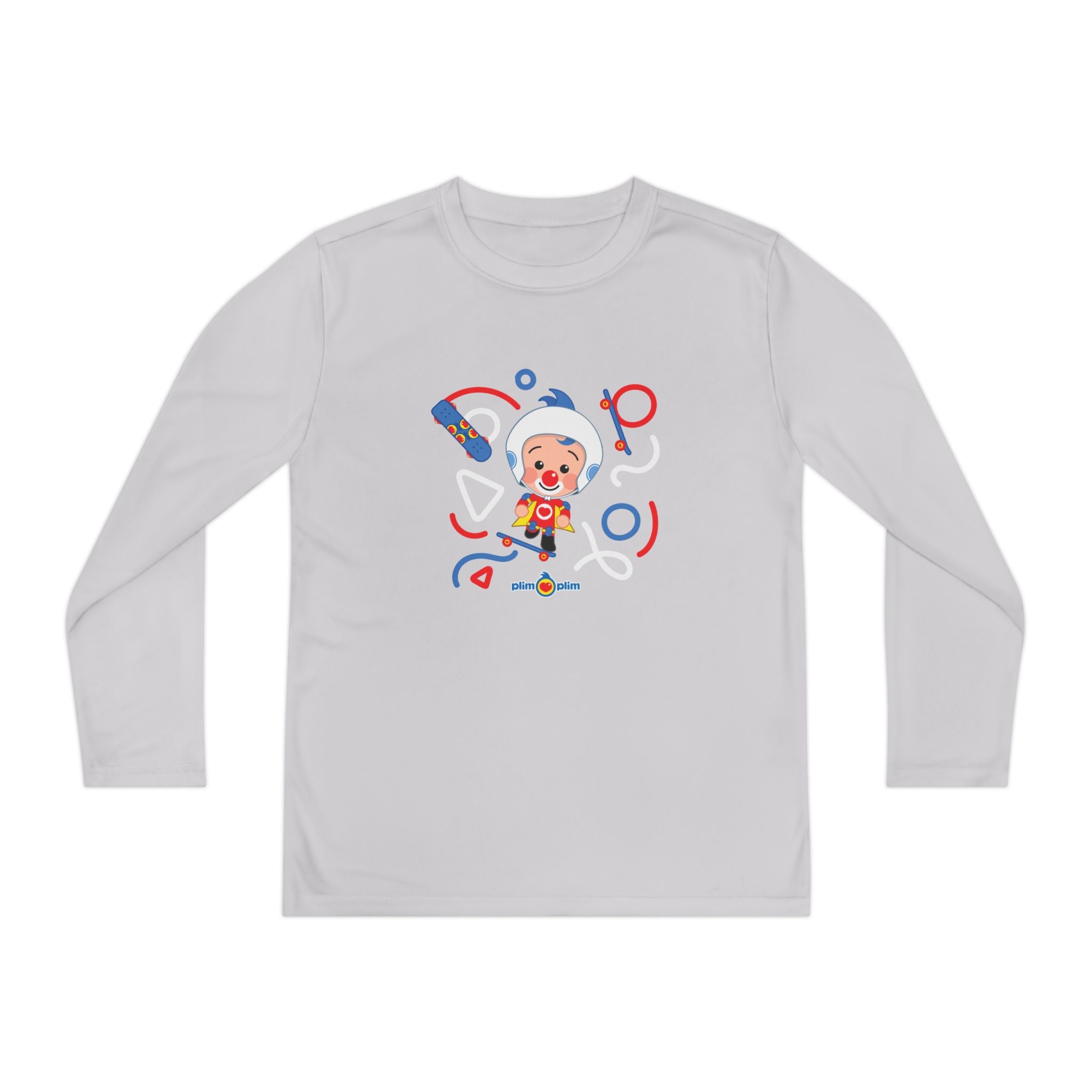 Plim Plim Camiseta Juvenil Manga Larga Patineta