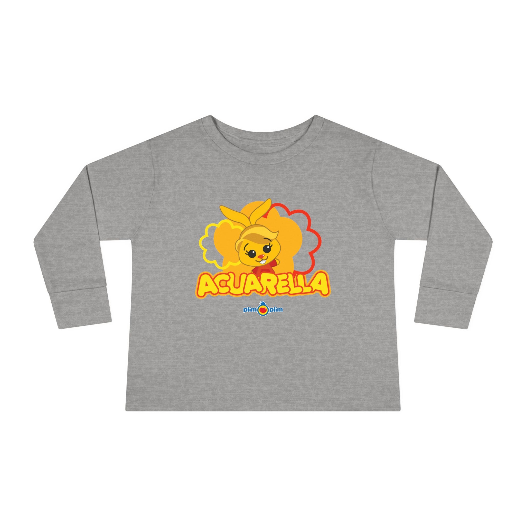 Plim Plim Camiseta Manga Larga de Niños Acuarella