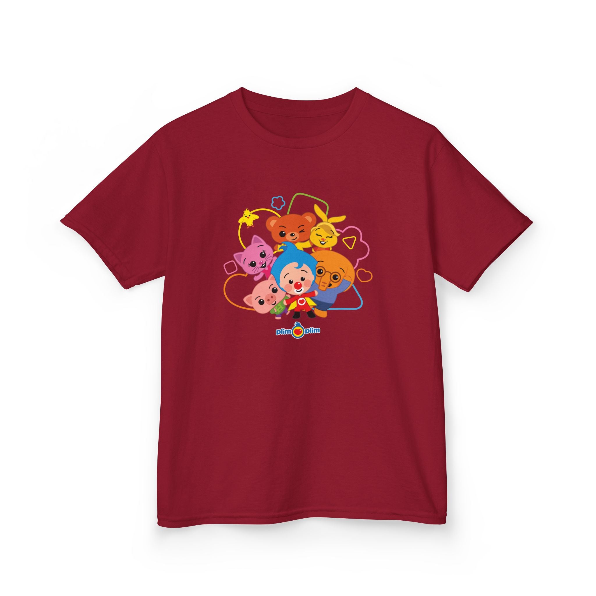 Plim Plim Camiseta para Niños de Algodón Grueso Amigos