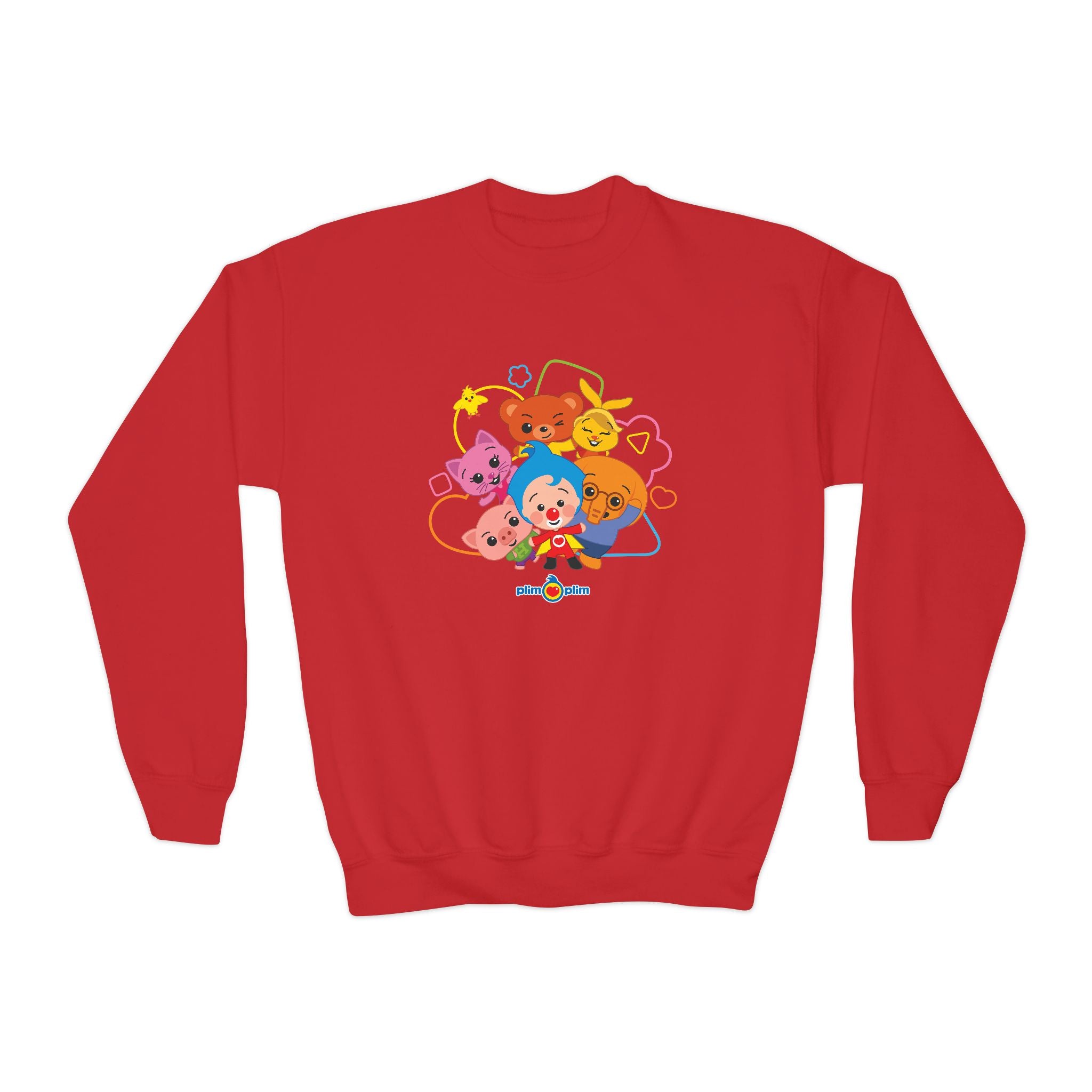 Plim Plim Sudadera Juvenil de Cuello Redondo Amigos