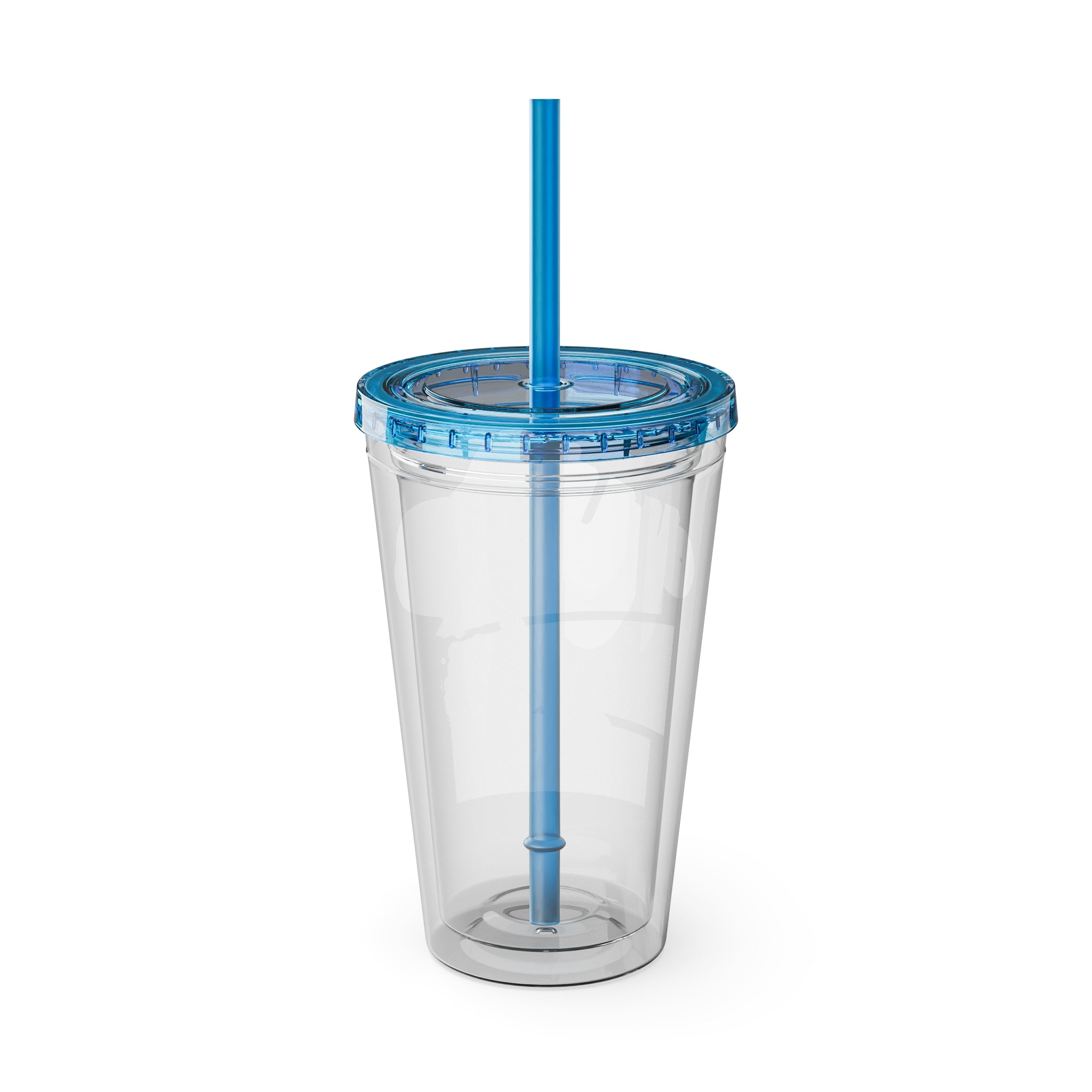 Mikecrack Acrylic Tumbler with Straw