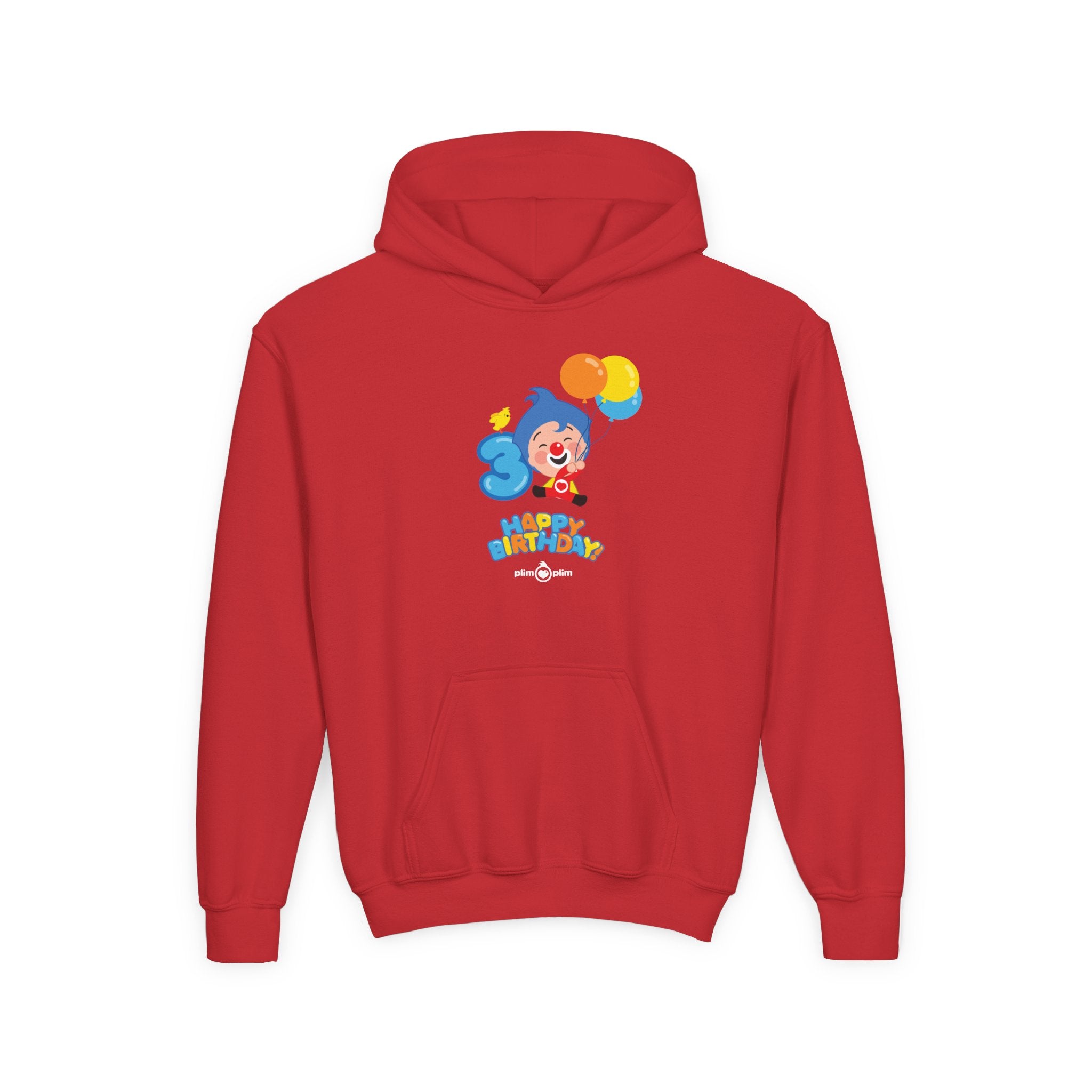 Plim Plim Sudadera de Niños con Capucha Cumple 3