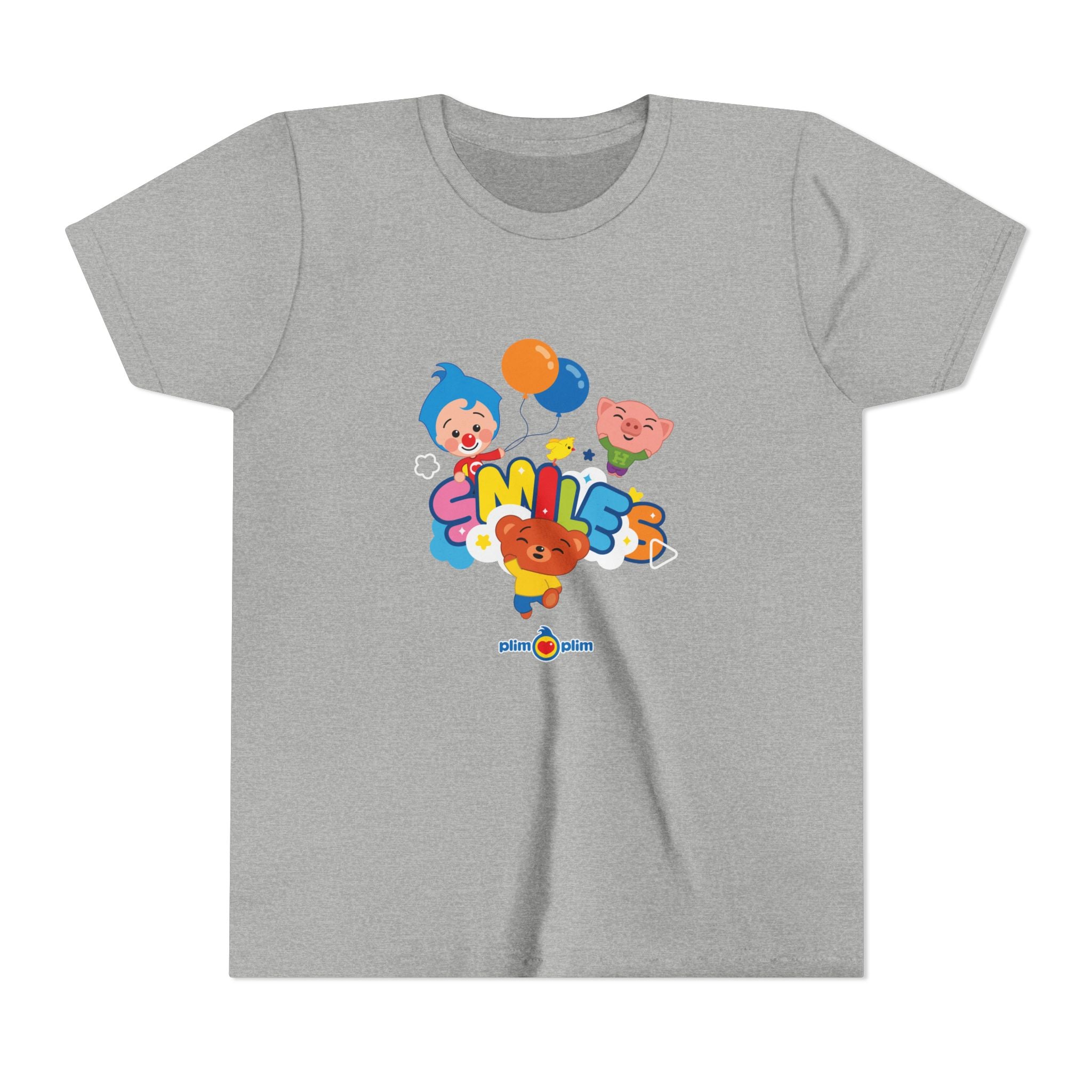 Plim Plim Camiseta Juvenil de Manga Corta Smiles