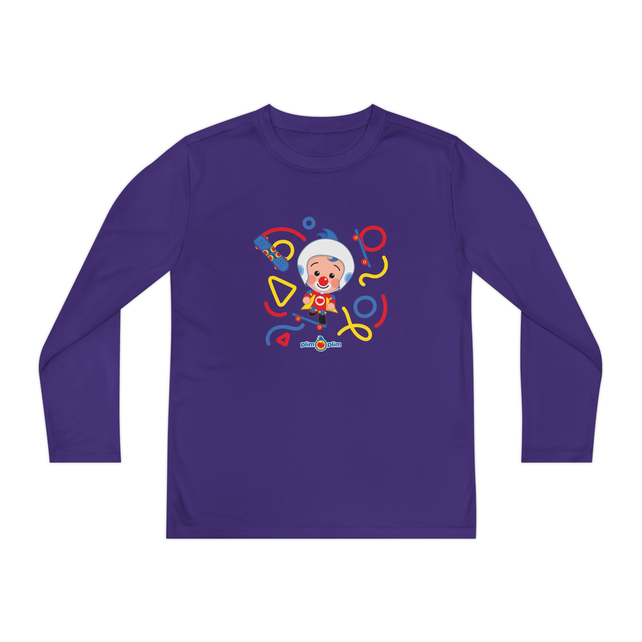 Plim Plim Camiseta Juvenil Manga Larga Patineta