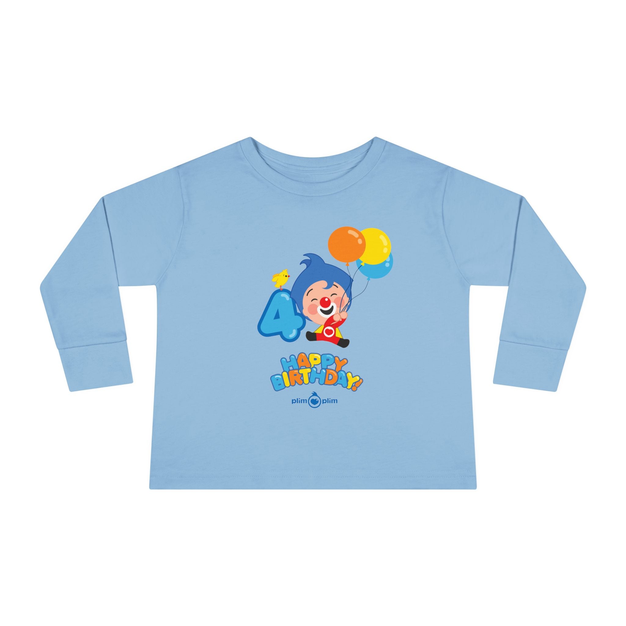 Plim Plim Camiseta Manga Larga de Niños Cumple 4