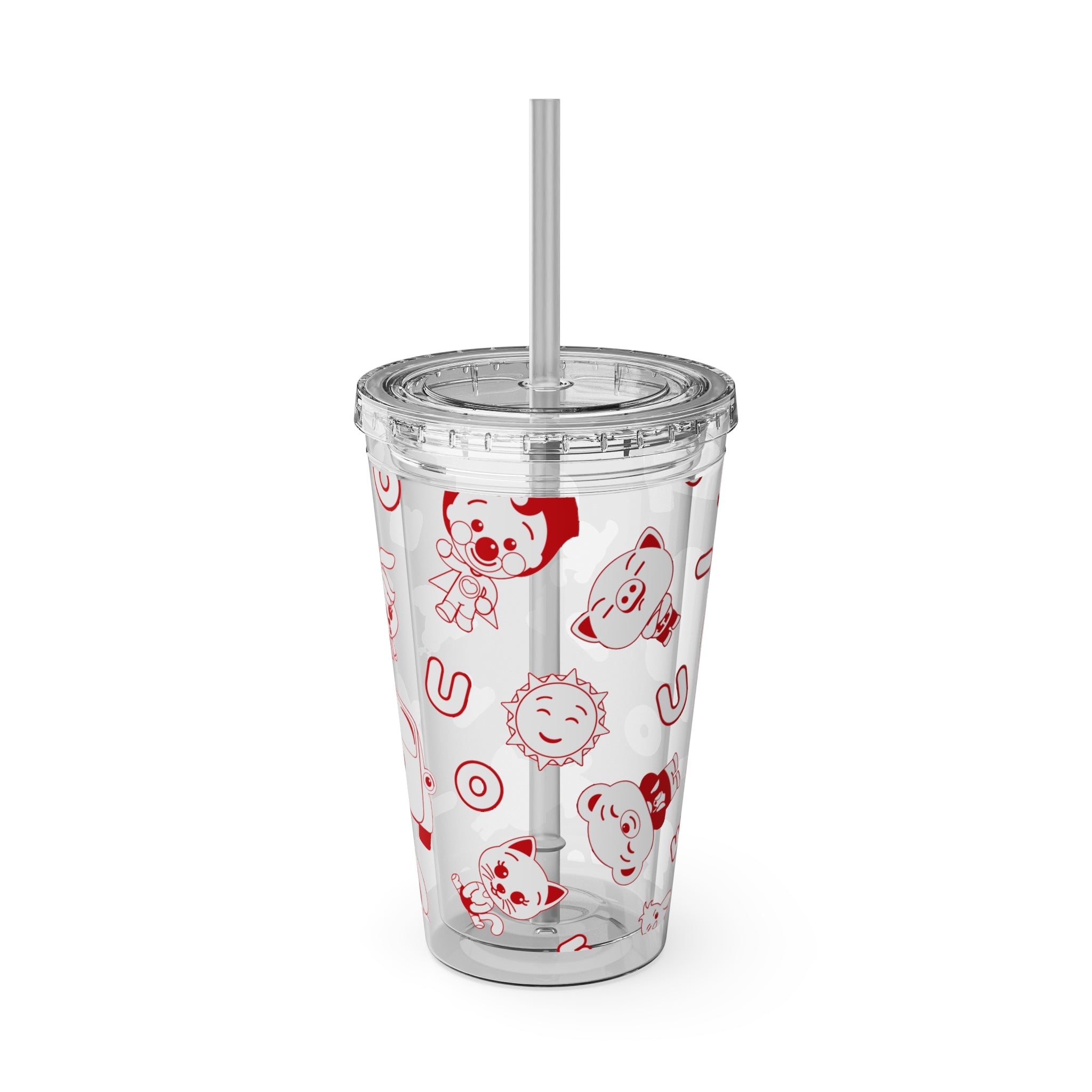 Sunsplash Tumbler with Straw, 16oz