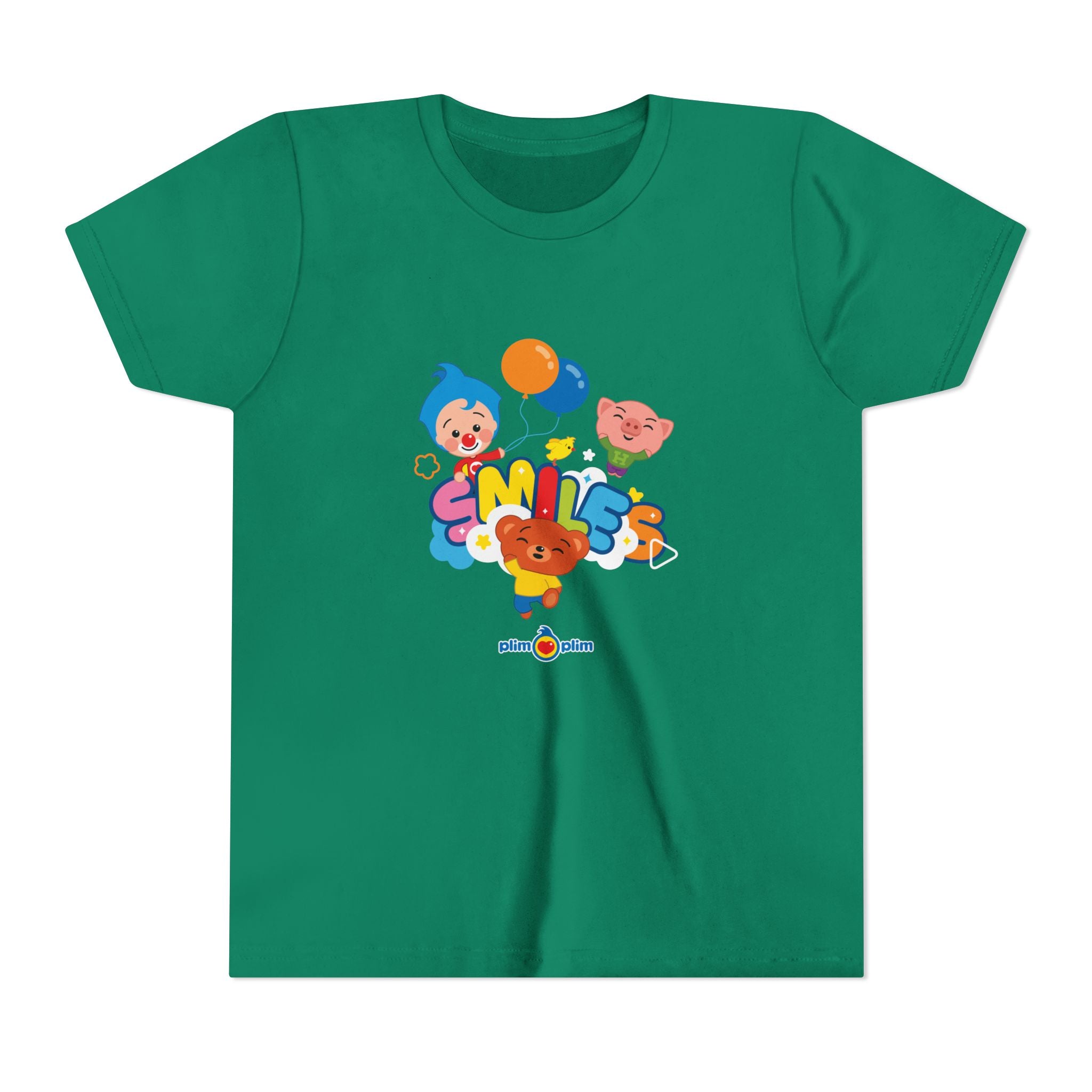 Plim Plim Camiseta Juvenil de Manga Corta Smiles