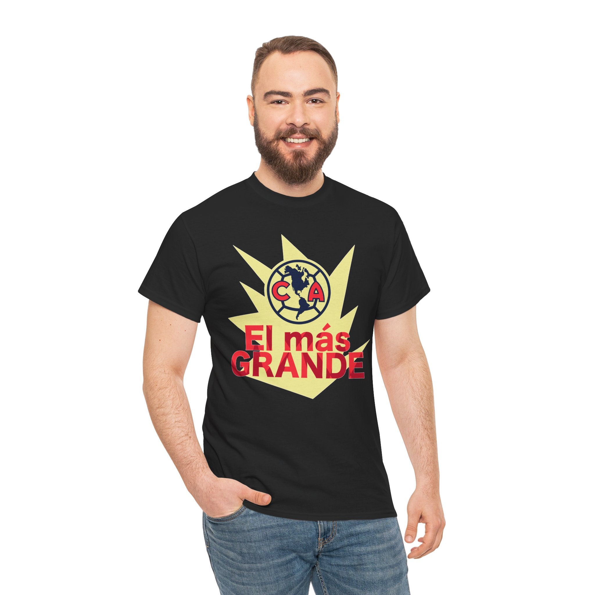 Club America Unisex Tee - El mas Grande (Negro y Azul)