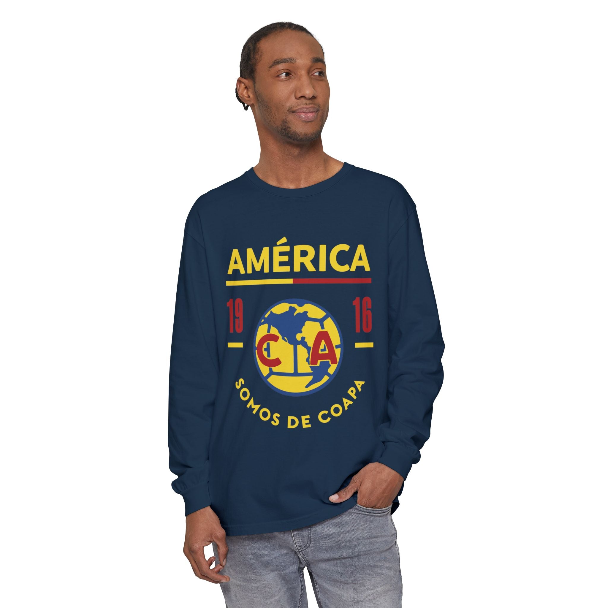 Club América Retro Long Sleeve T-Shirt - Unisex Soccer Fan Apparel