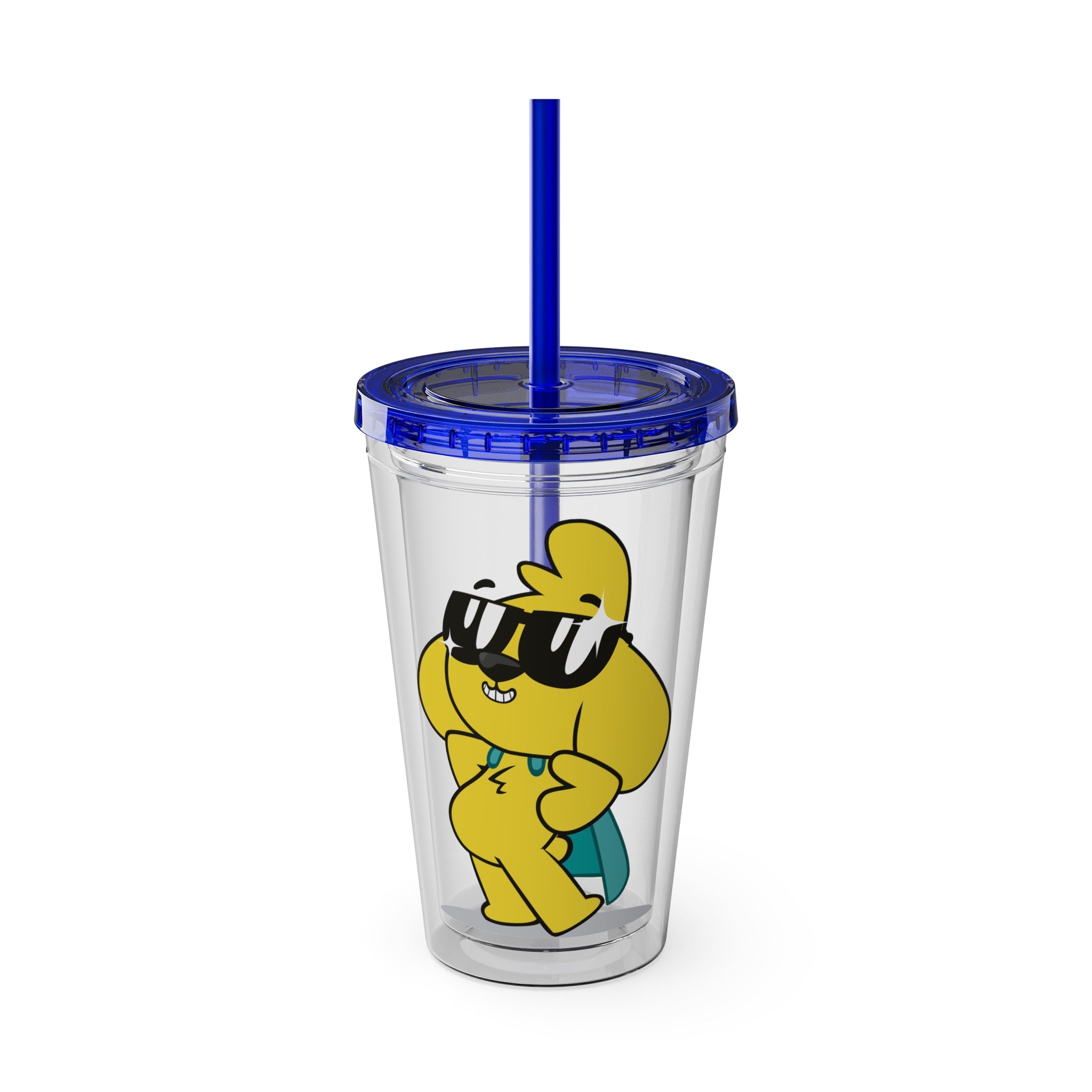Mikecrack Acrylic Tumbler with Straw