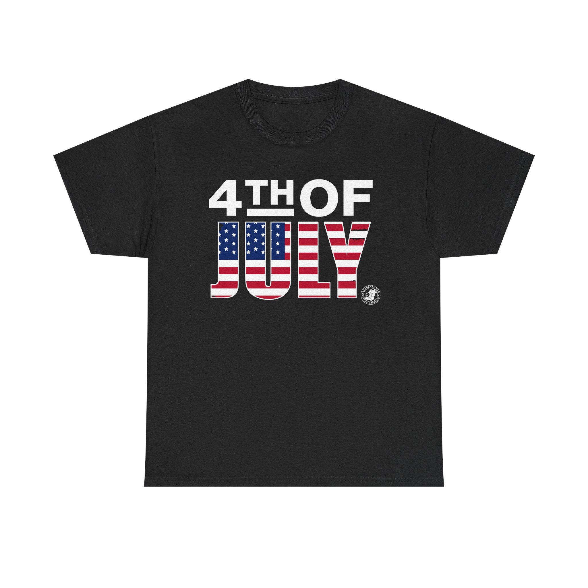 Fourth of July Unisex Tee with Minimalist US Flag Design
