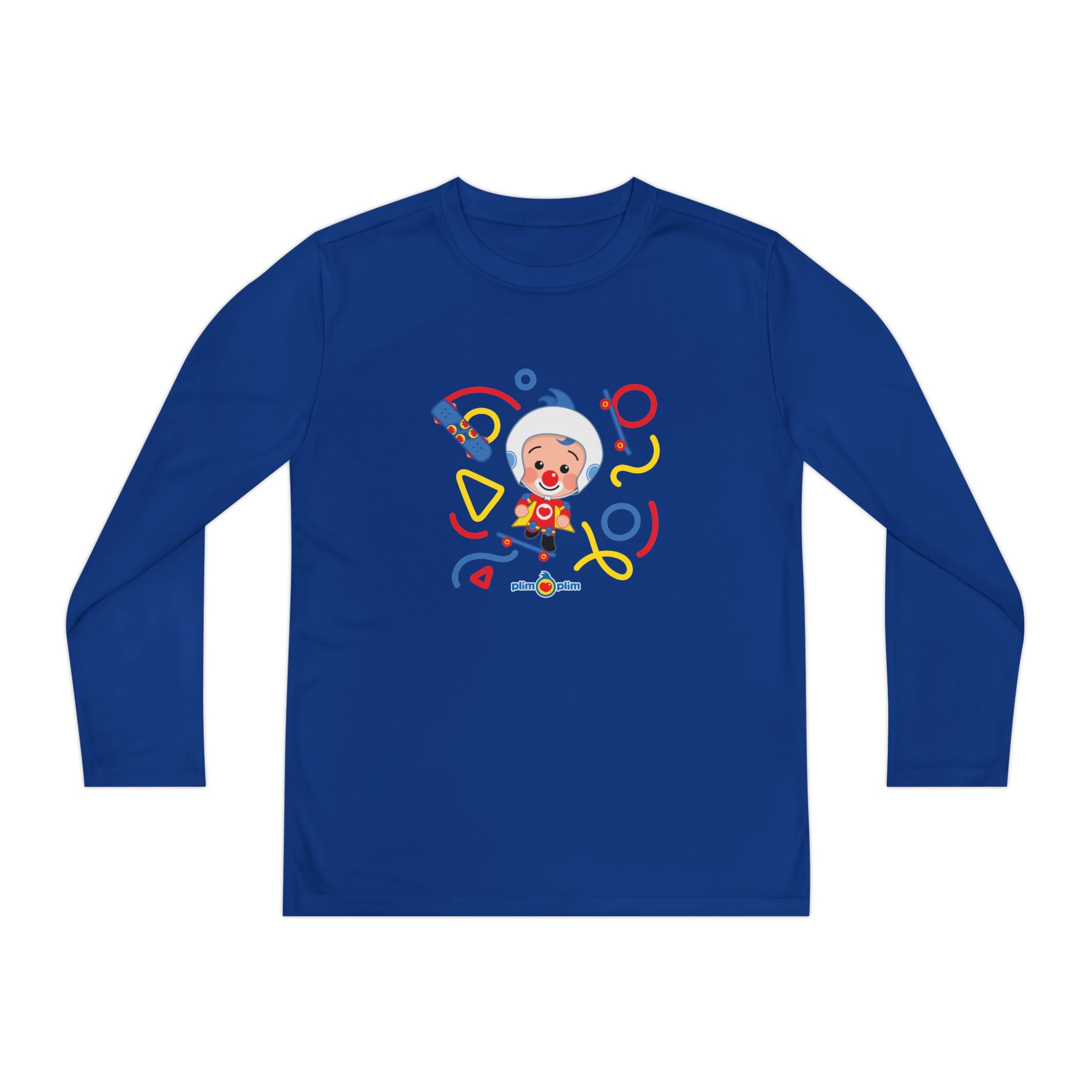 Plim Plim Camiseta Juvenil Manga Larga Patineta