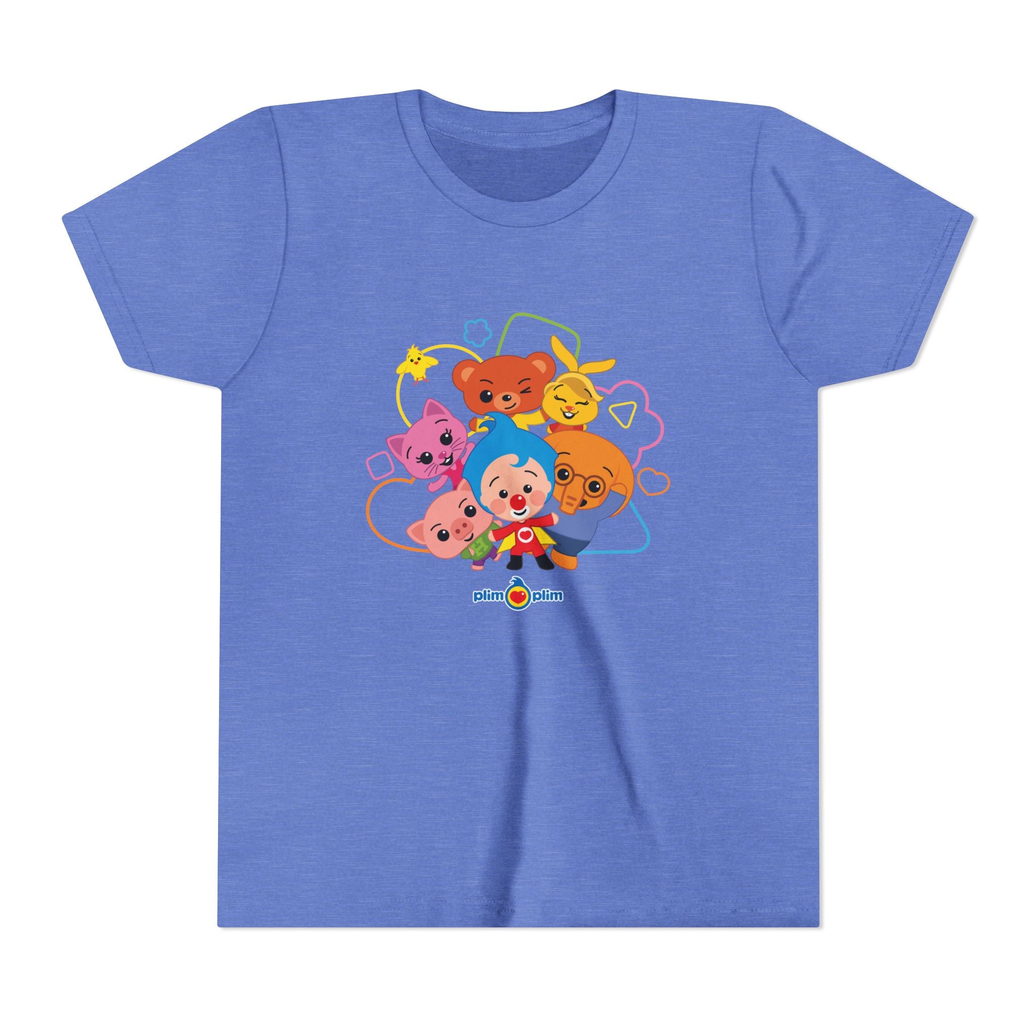 Plim Plim Camiseta Juvenil de Manga Corta Amigos