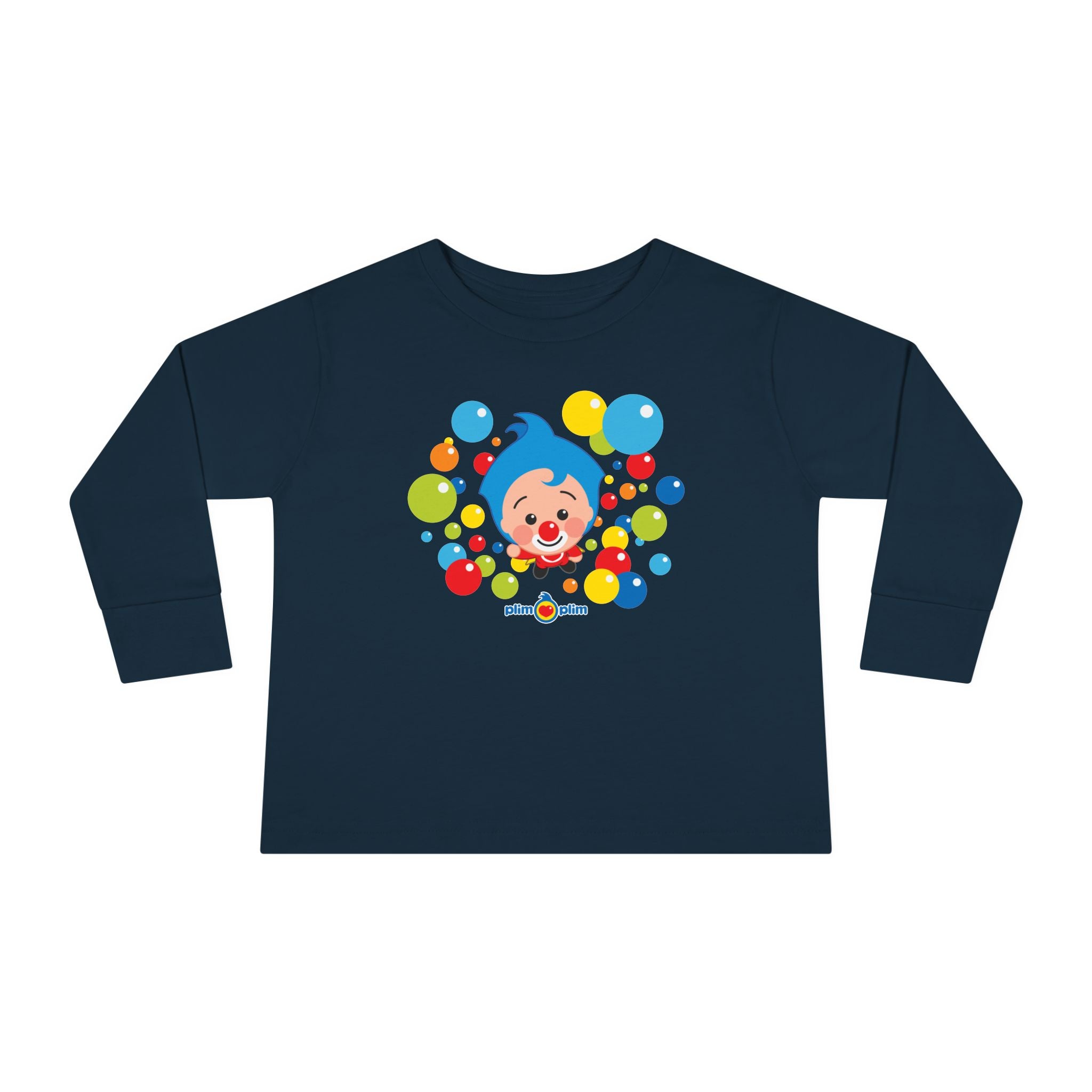 Plim Plim Camiseta Manga Larga de Niños Burbujas
