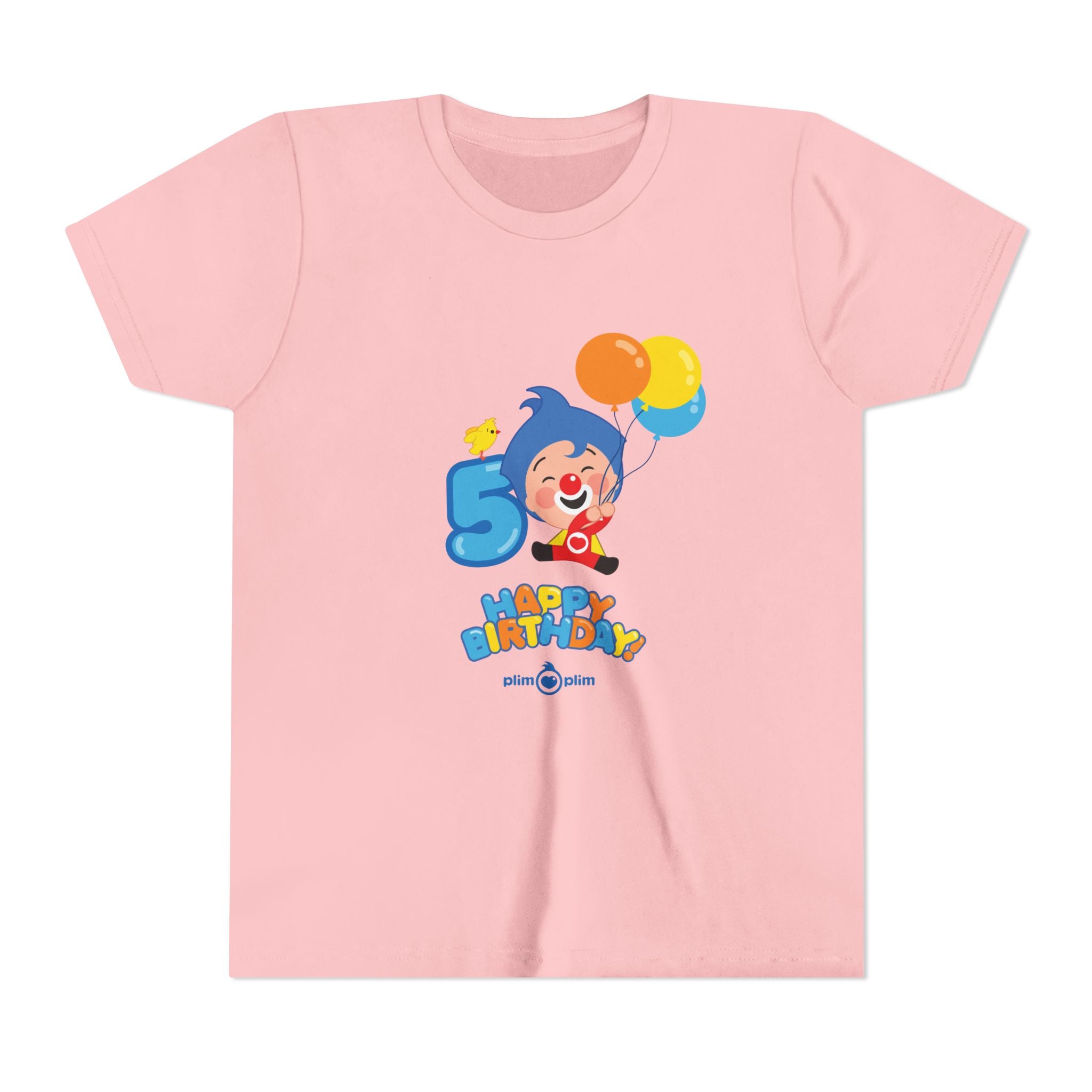 Plim Plim Camiseta Juvenil de Manga Corta Cumple 5