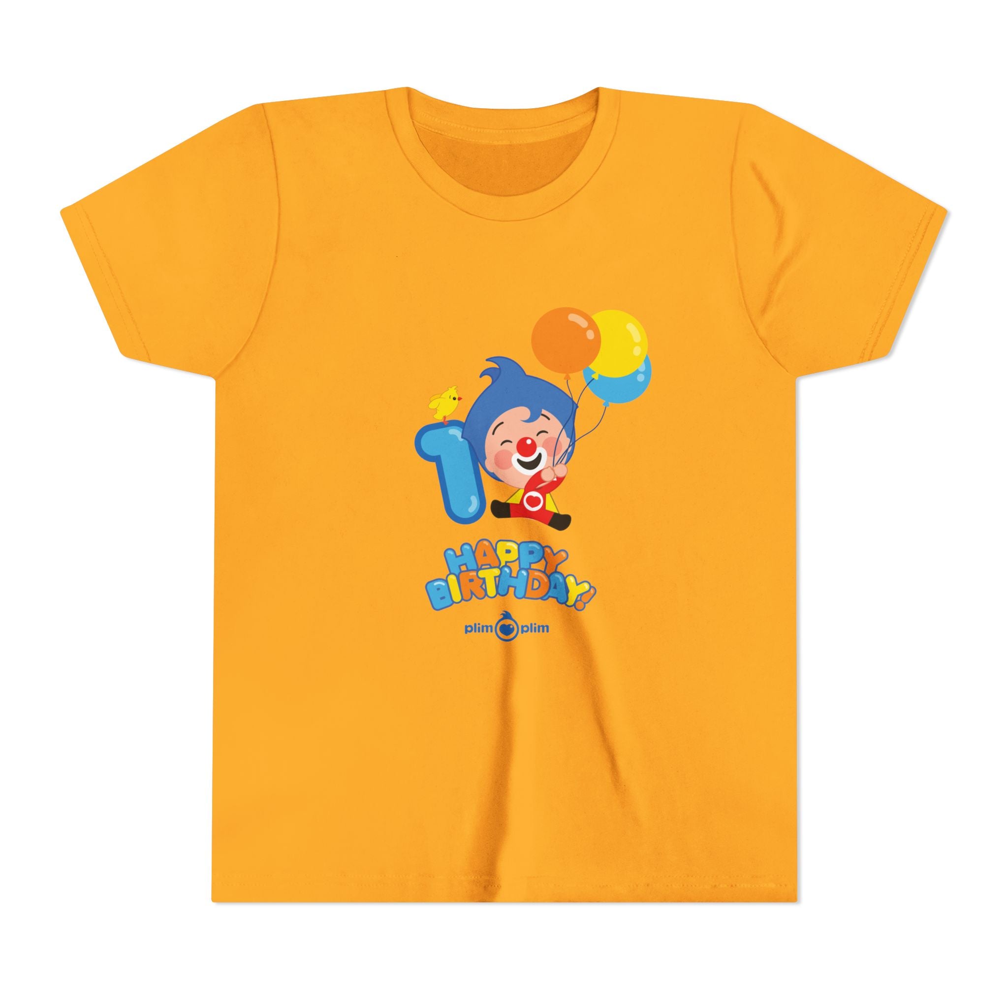 Plim Plim Camiseta Juvenil de Manga Corta Cumple 1