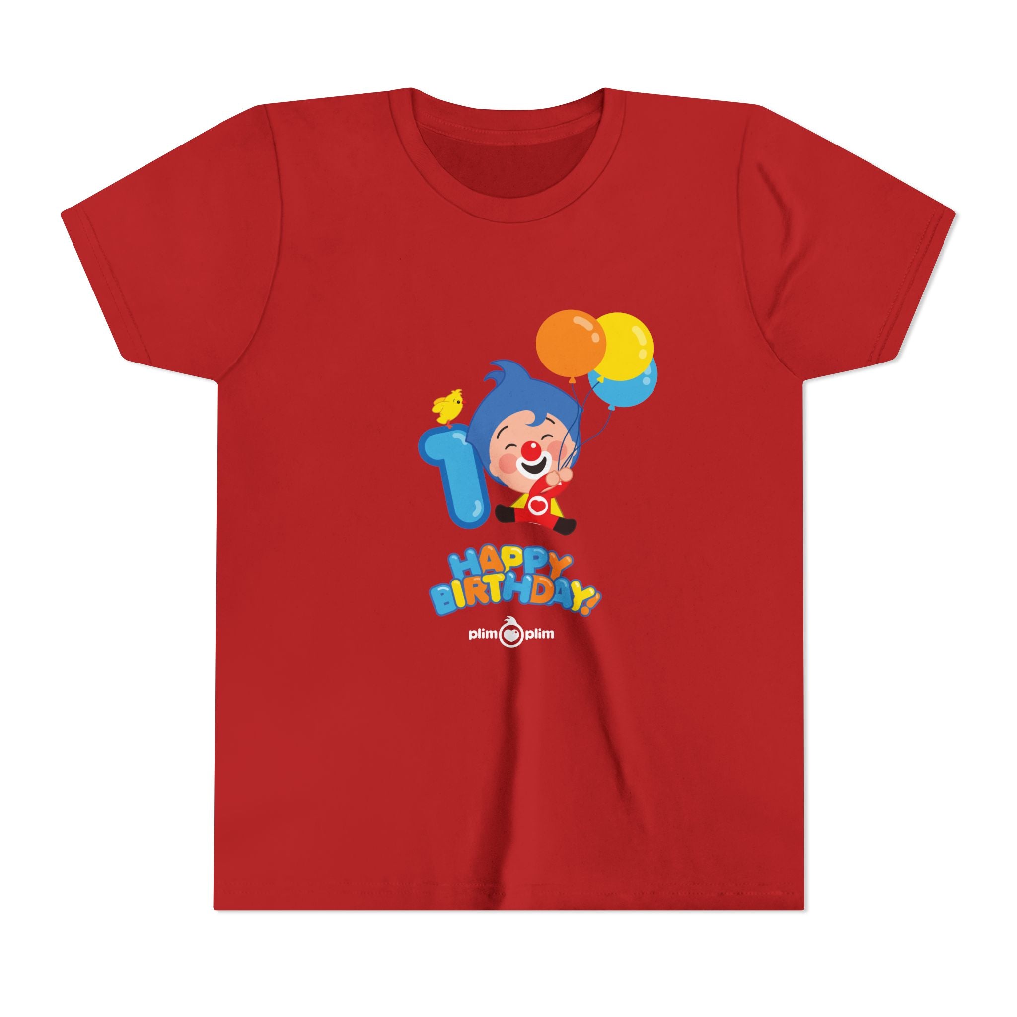 Plim Plim Camiseta Juvenil de Manga Corta Cumple 1