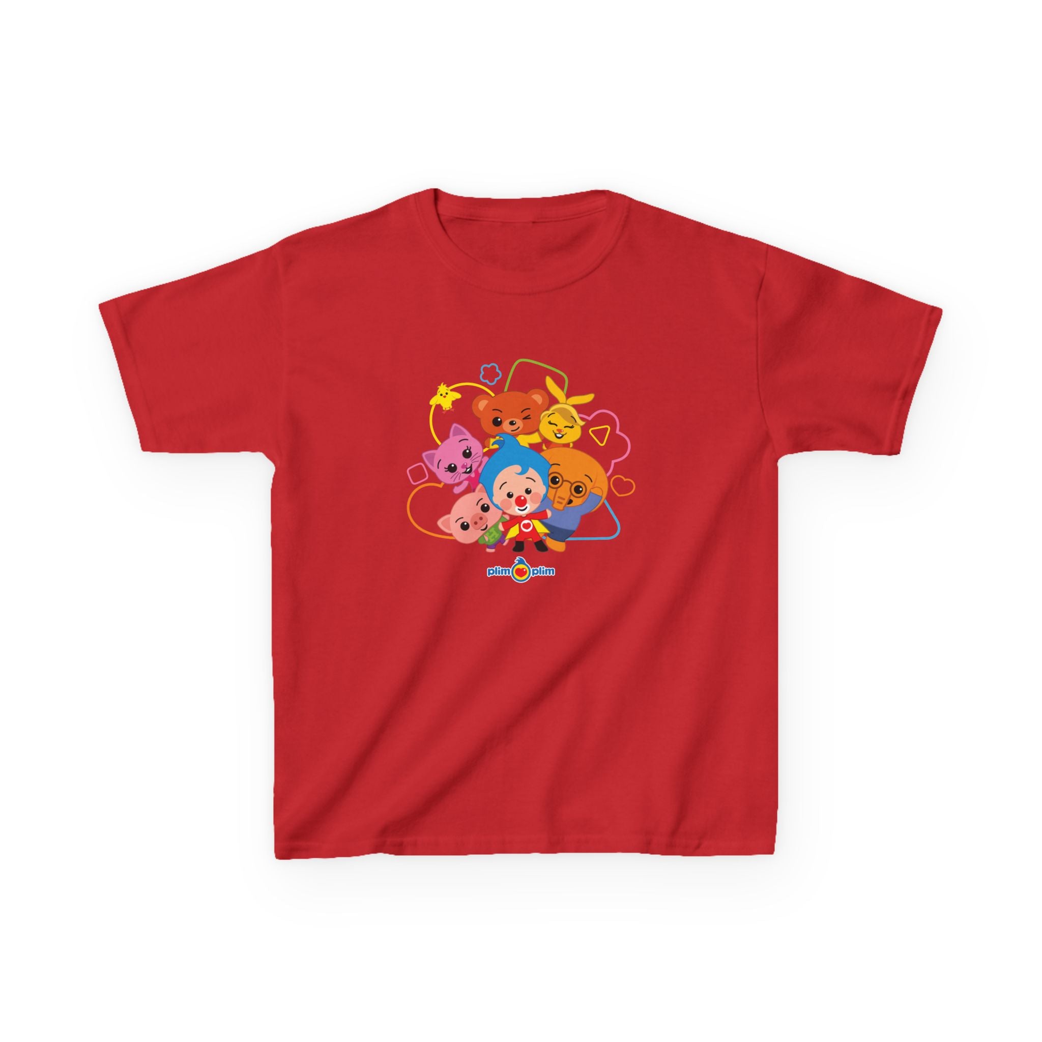 Plim Plim Camiseta para Niños de Algodón Grueso Amigos